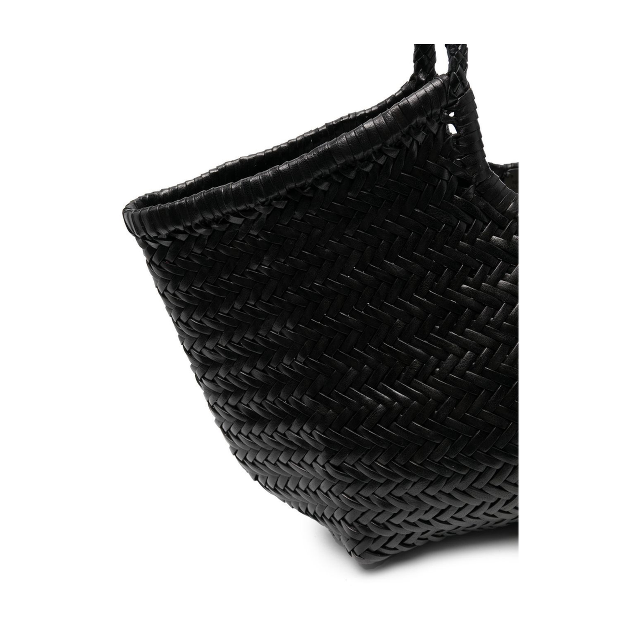 Nantucket Big Buffalo Leather Tote - Black - Image 5