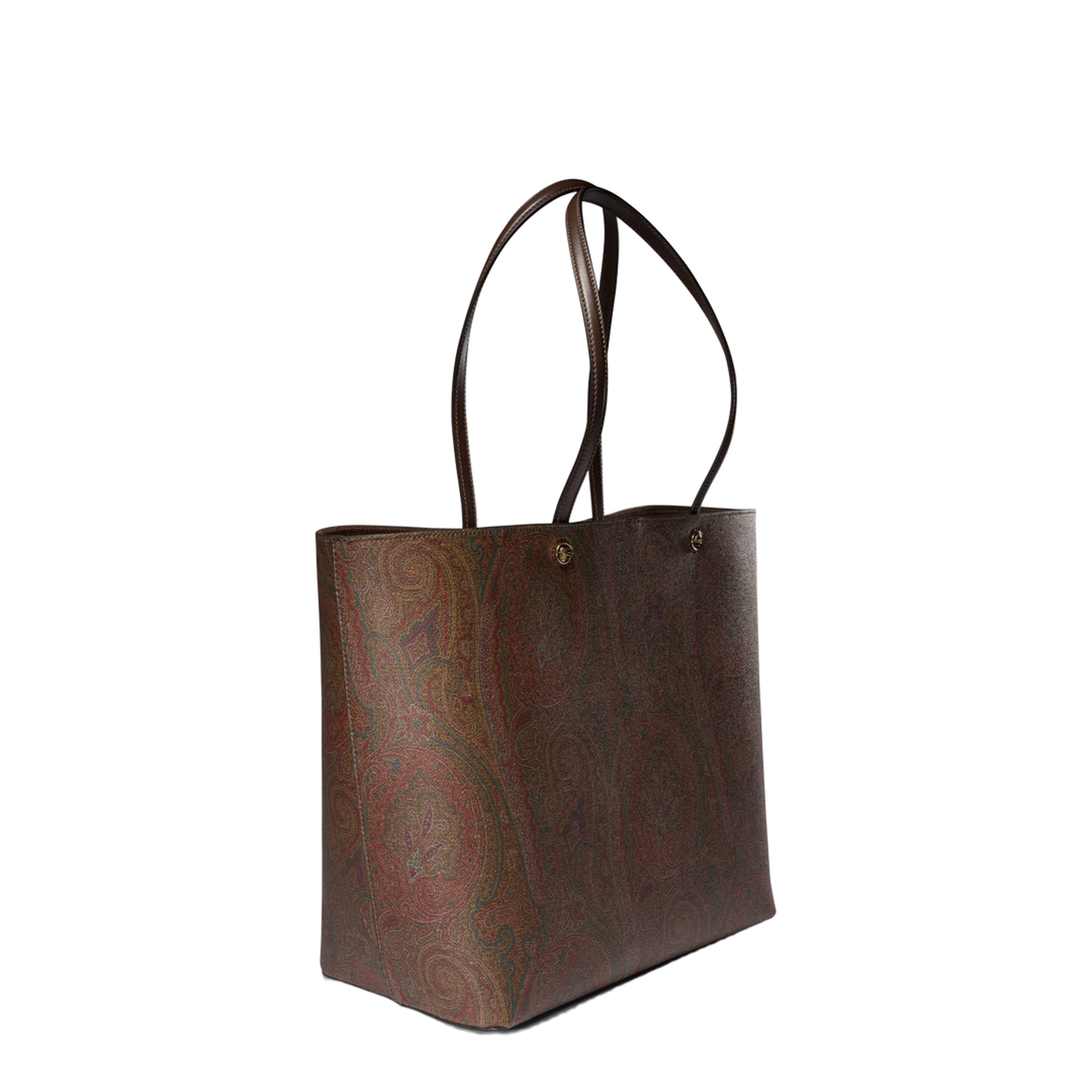 Essential Maxi Jacquard Tote Bag - Brown - Image 2