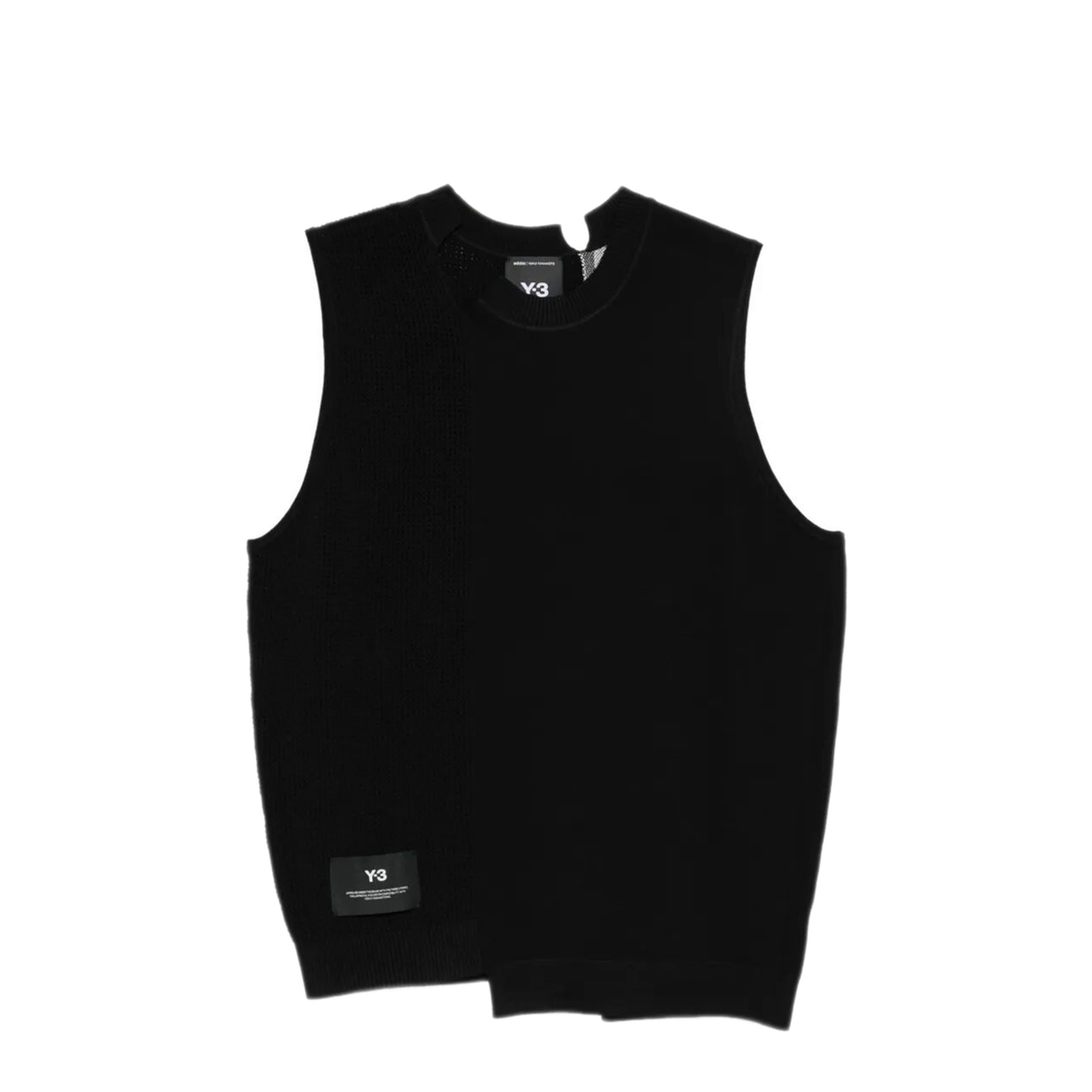 GFX Knitted Vest with Perforated Details - Image 1