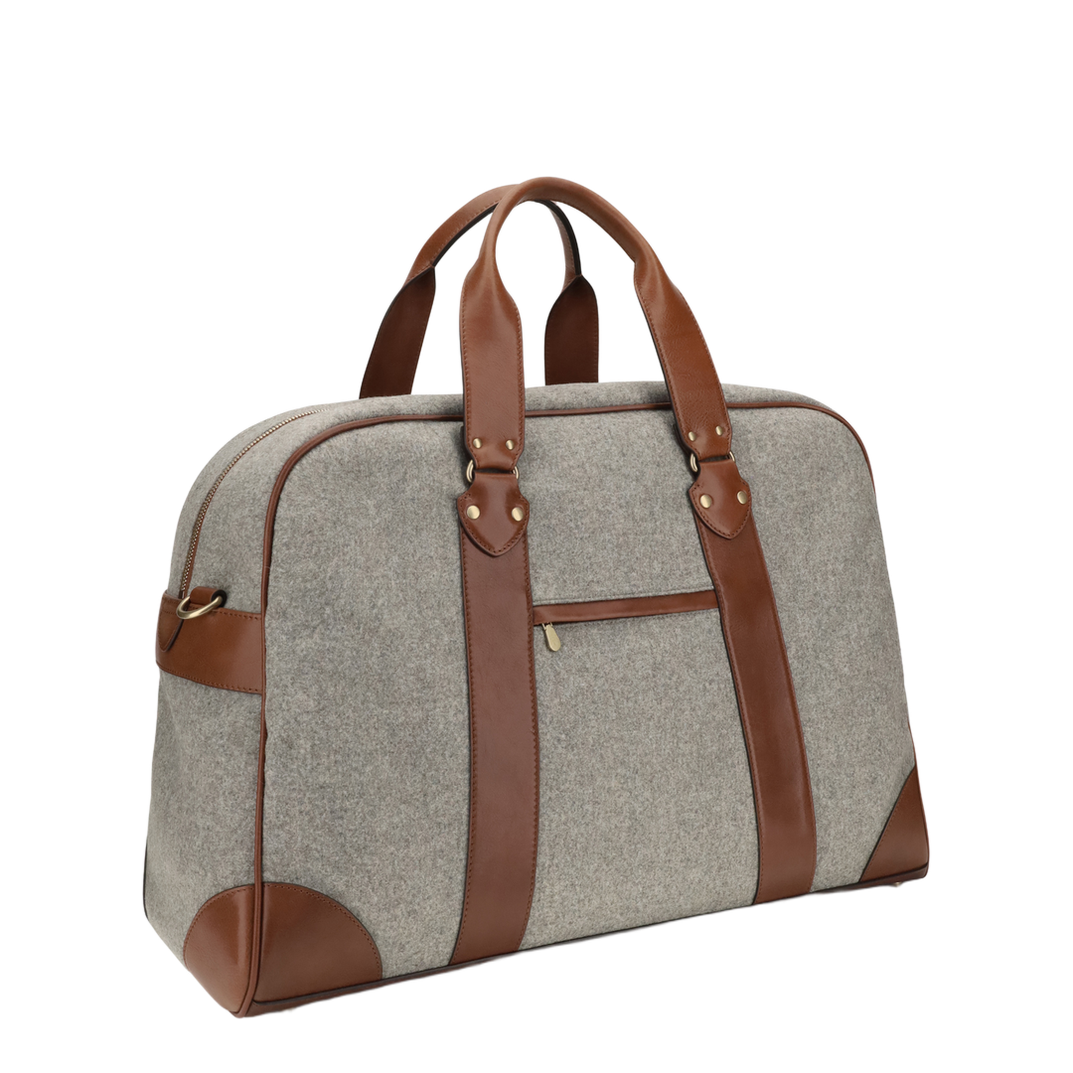 Street Bag One Size Wool Travel Bag - Beige - Image 3