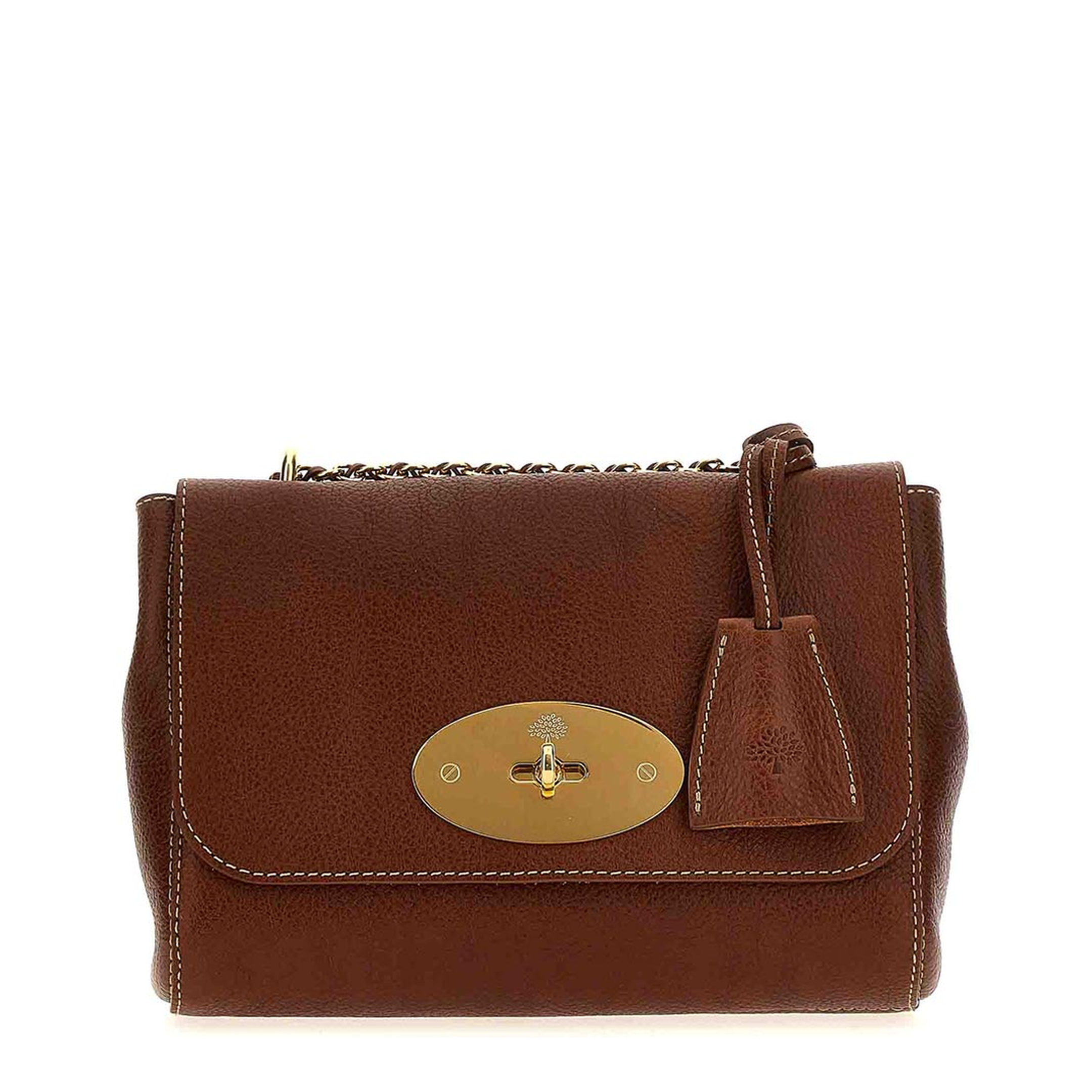 Lily Legacy Calf Leather Crossbody - Oak - Image 1