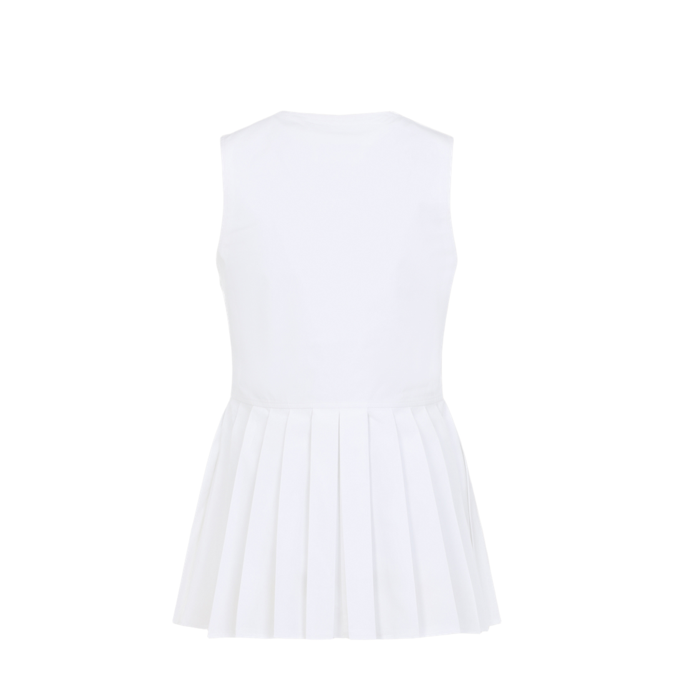 Sleveless A-Line Pleated Top - Image 4