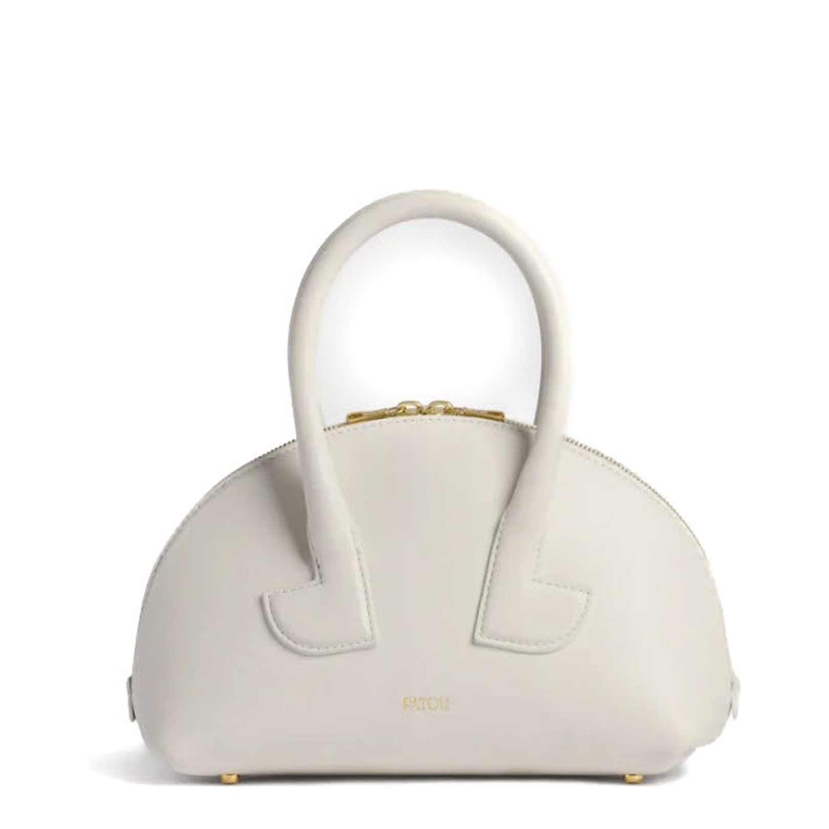 Le Patou PM Smooth Leather Bowling Bag - White - Image 1