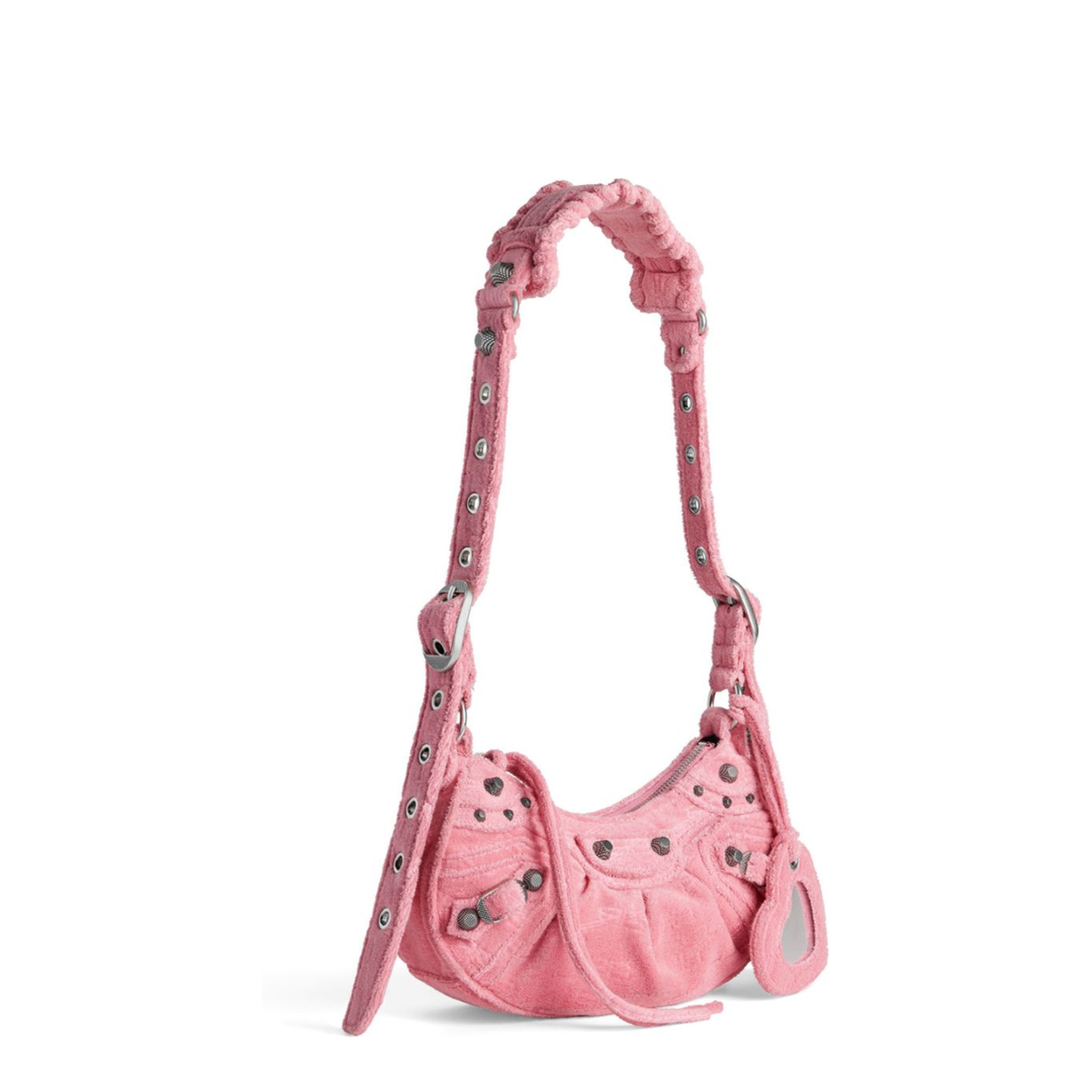Le Cagole XS Arena Lambskin Shoulder Bag - Light Pink - Image 2