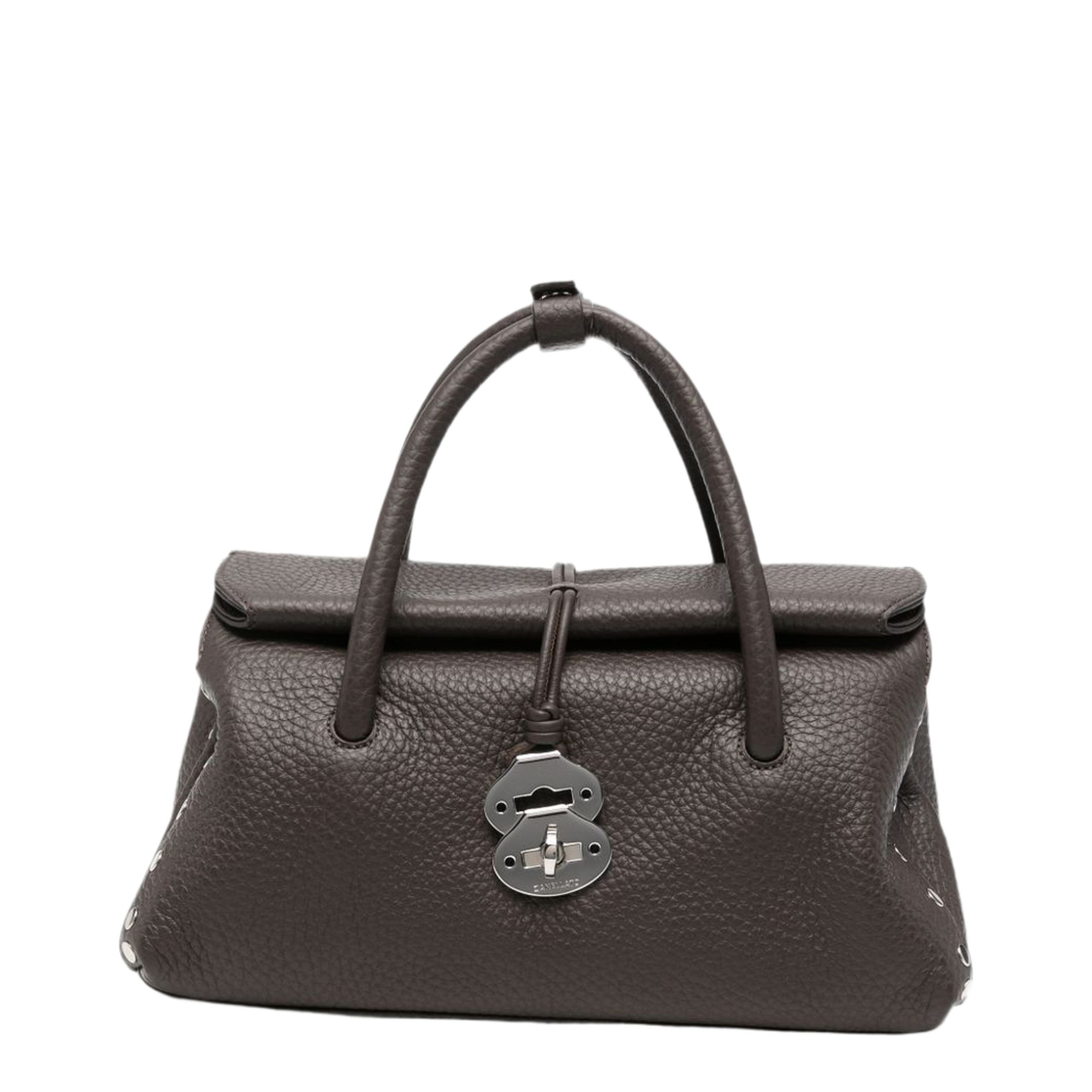 Dotta Centauro Small Calfskin Top-Handle Bag - Brown S.ZENO - Image 1