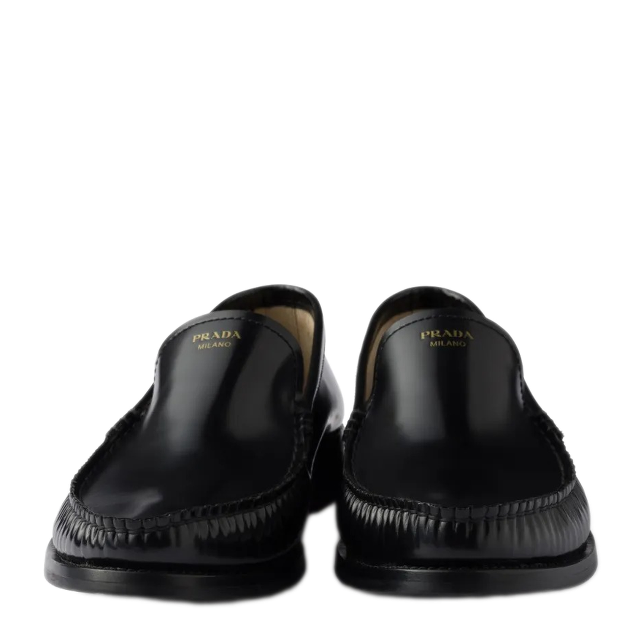 Brushed Fumé Leather Loafers - Image 6