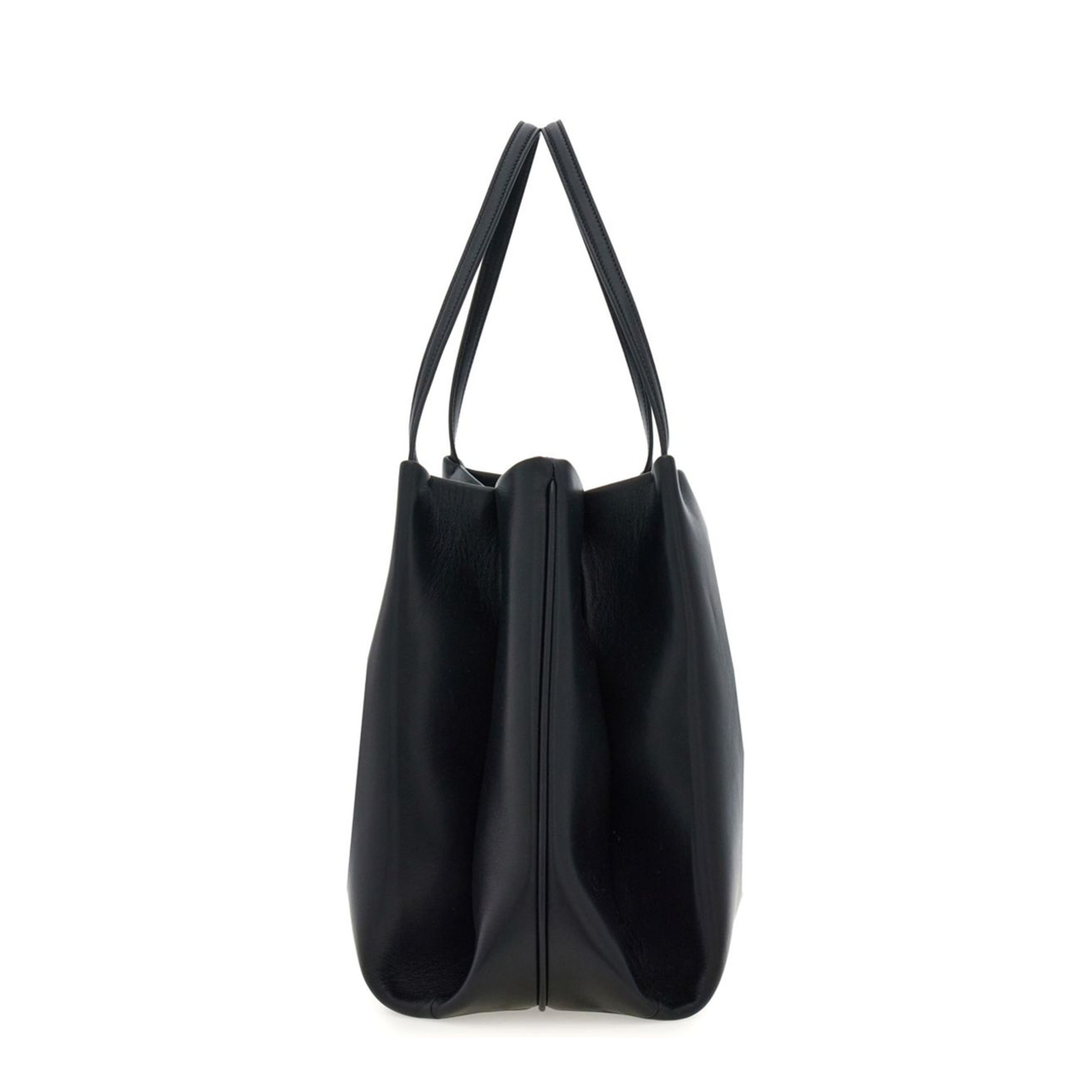 Gancini Calfskin Tote - Black - Image 4