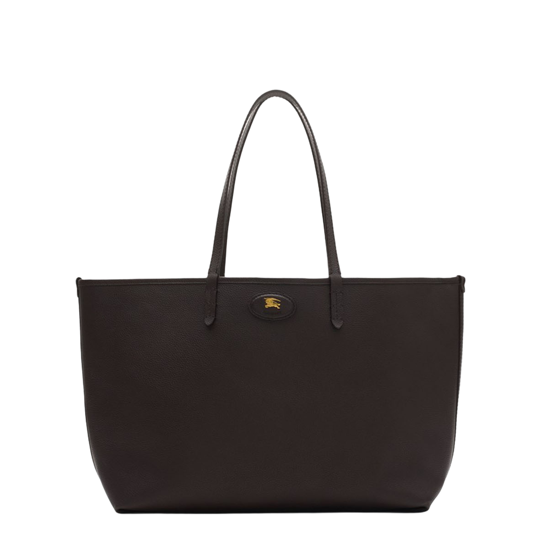 Bloomsbury Medium Calfskin Tote - Peat Brown/Sand Beige - Image 1
