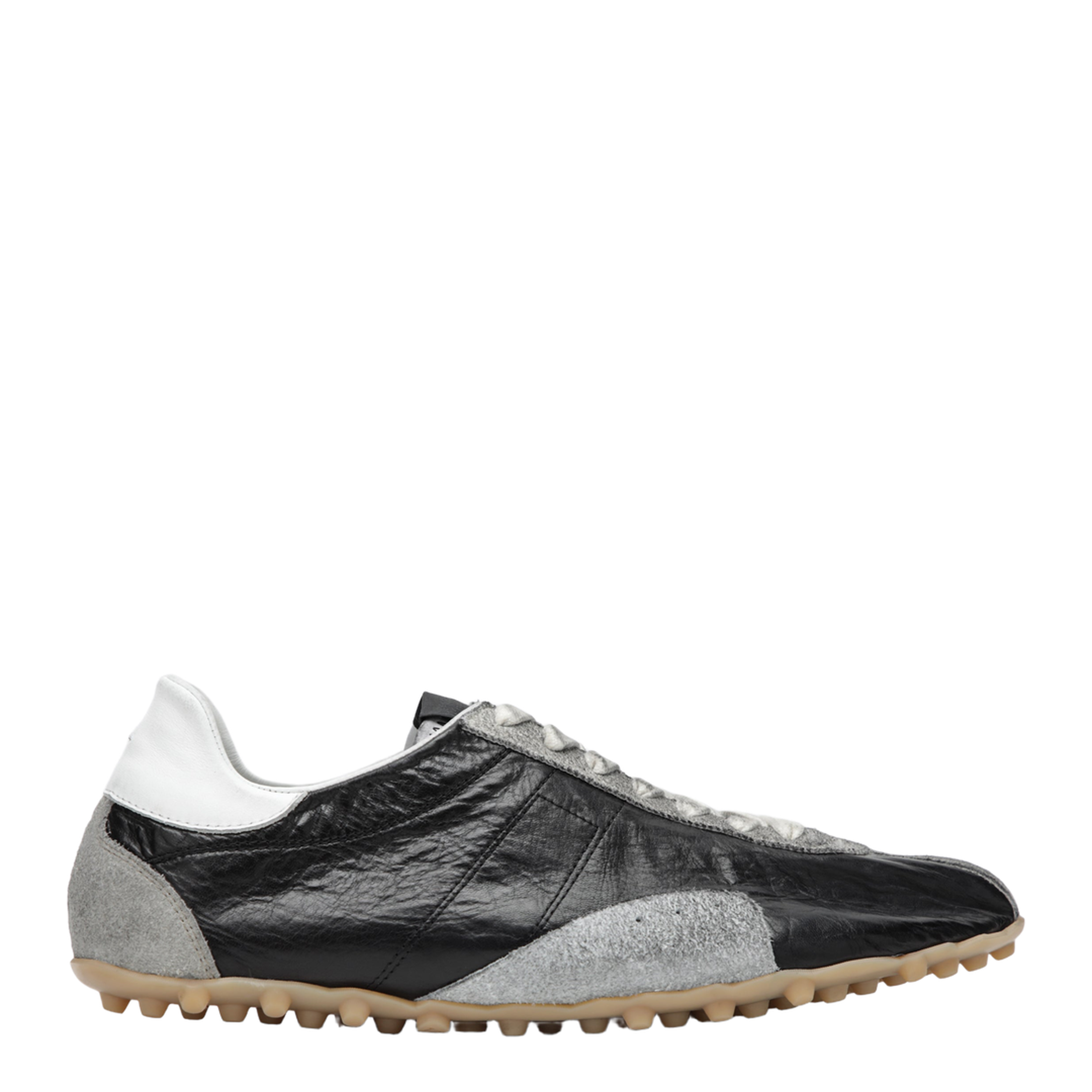 Sprinters Sneakers In Black Leather And Vintage Suede - Image 1