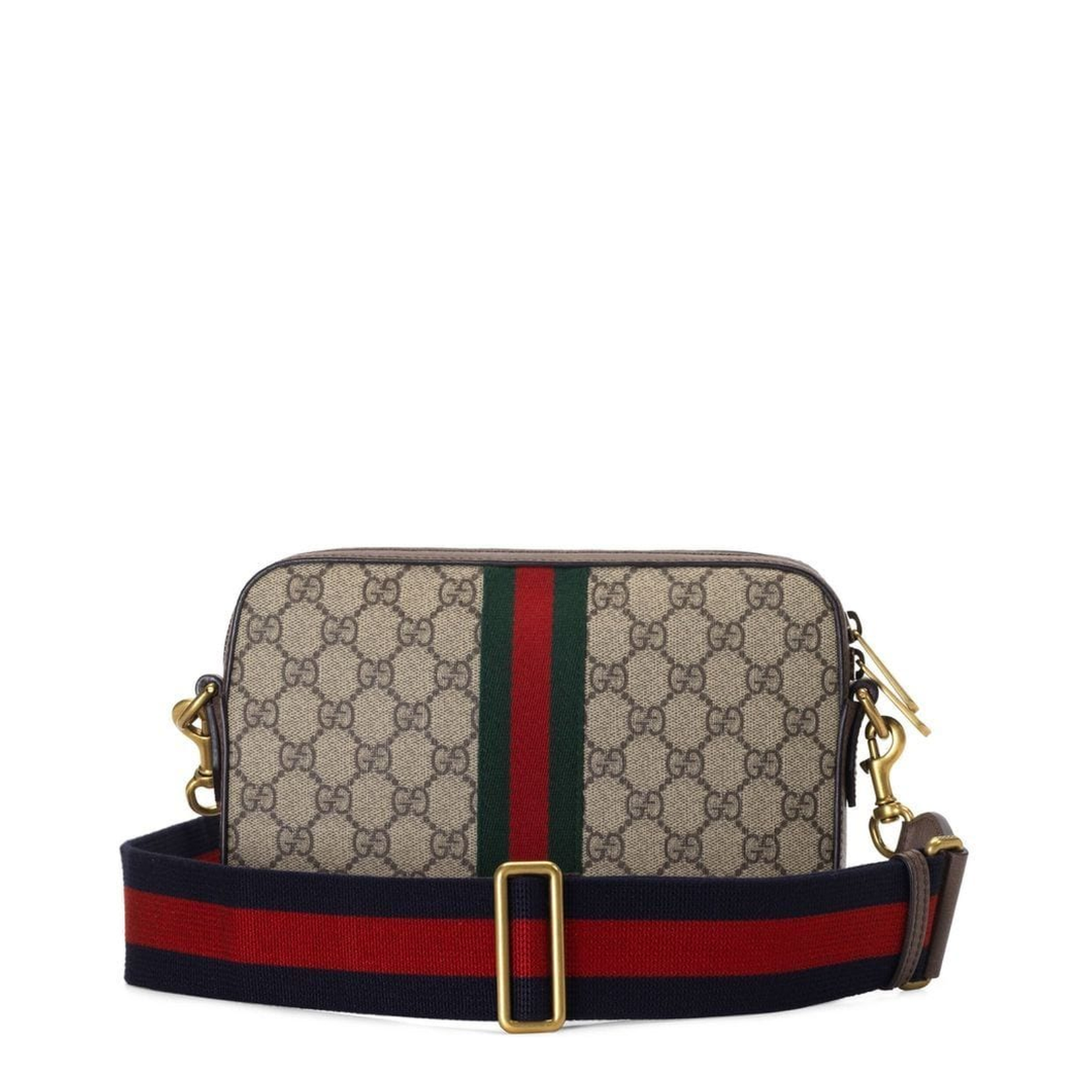 Ophidia Small Canvas Crossbody Bag - Beige - Image 3