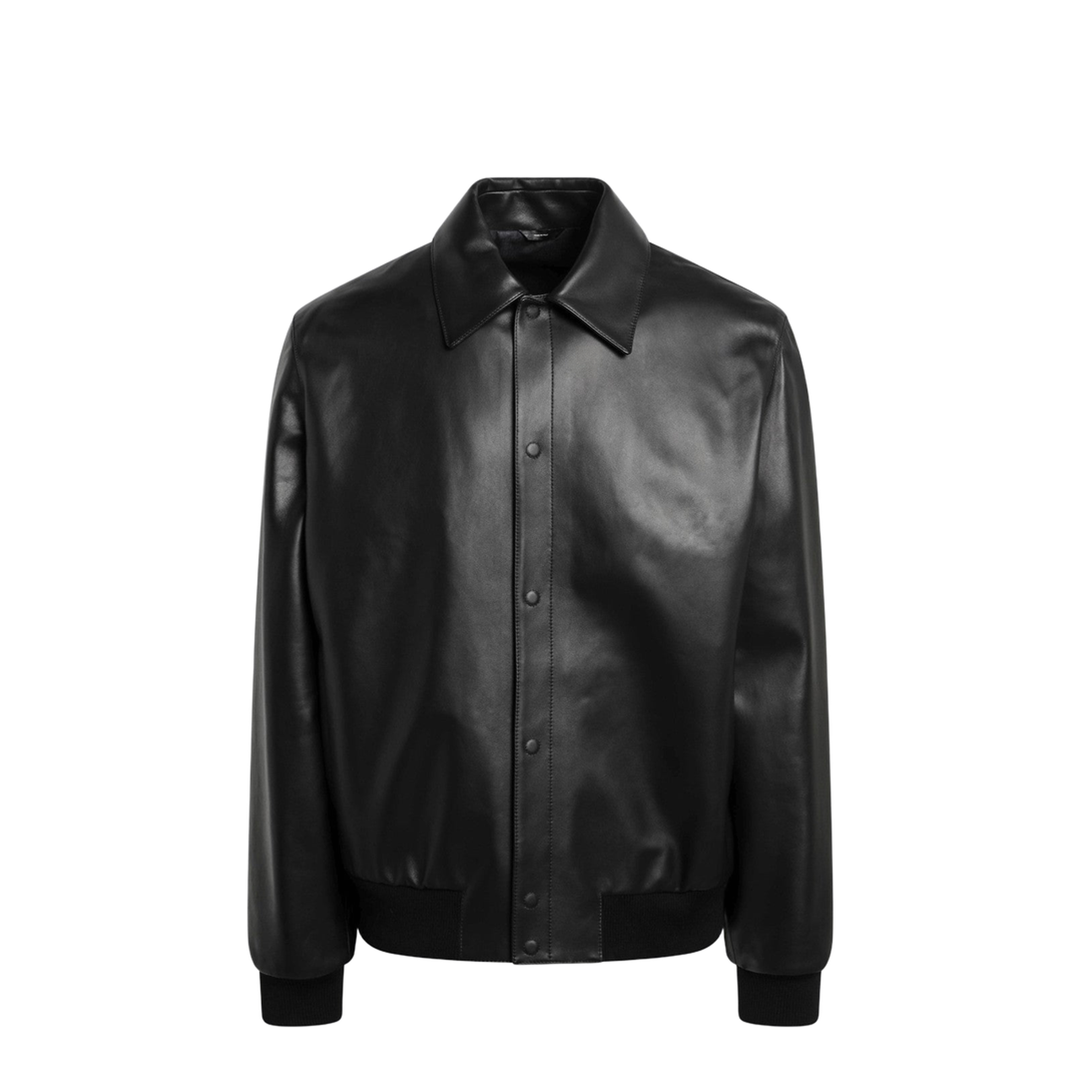 Black Leather Blouson - Image 1
