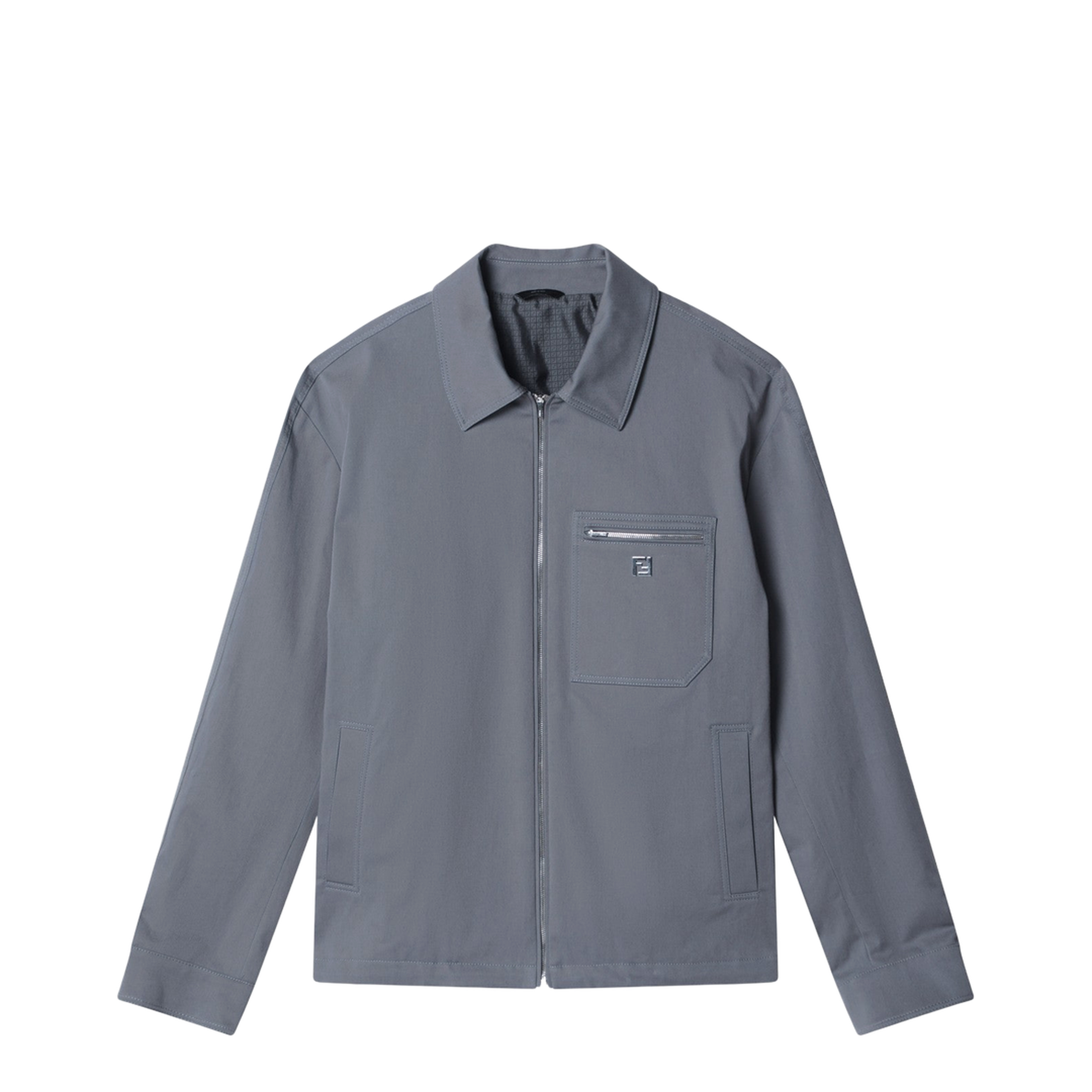 Grey Gabardine Blouson - Image 1