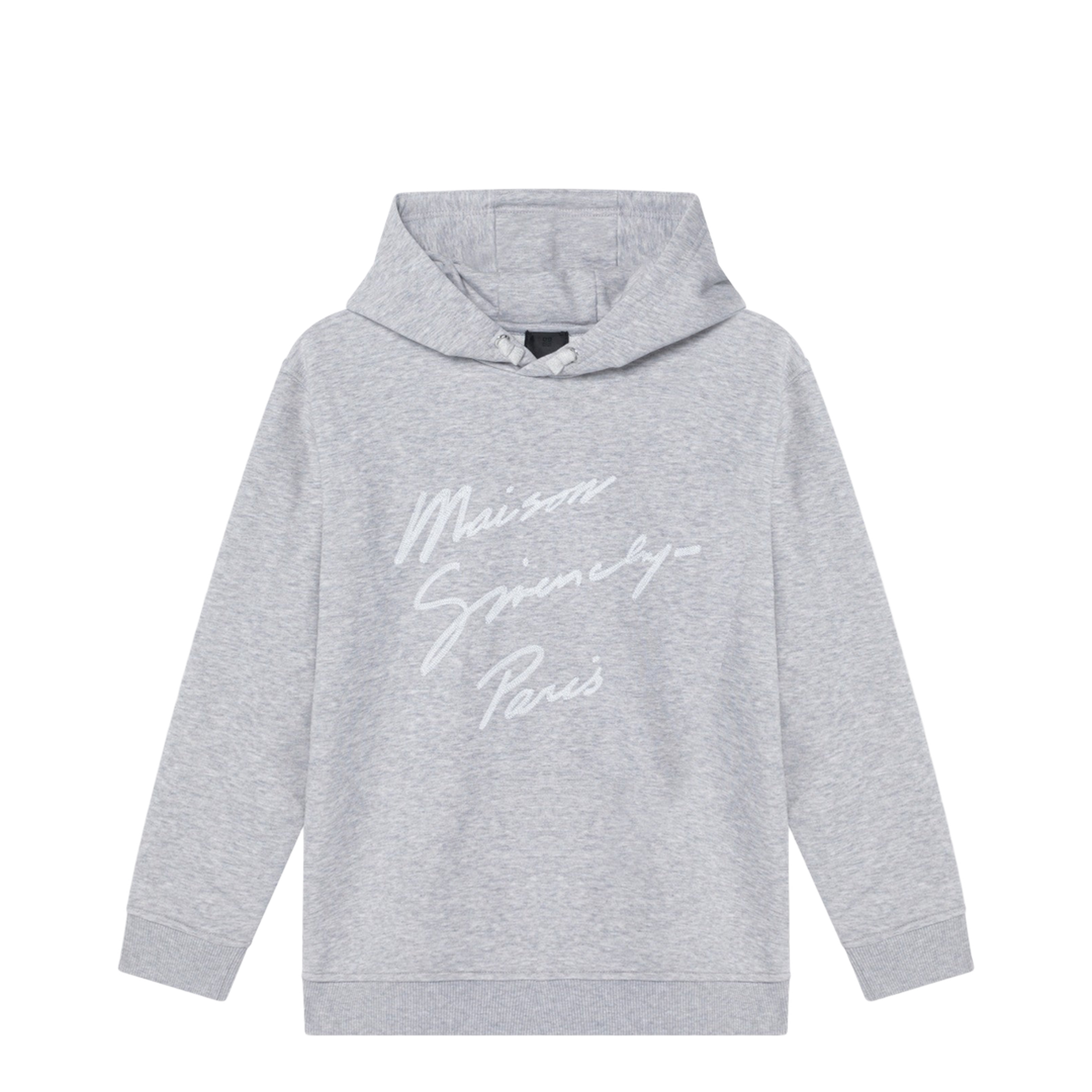 Grey Hoodie with Embroidered Logo - Image 1
