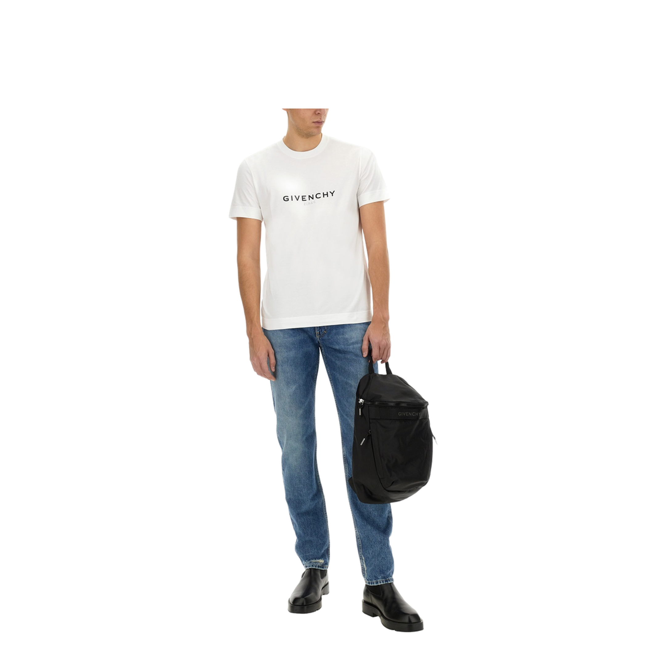 Slim-Fit Denim Jeans - Blue - Image 2