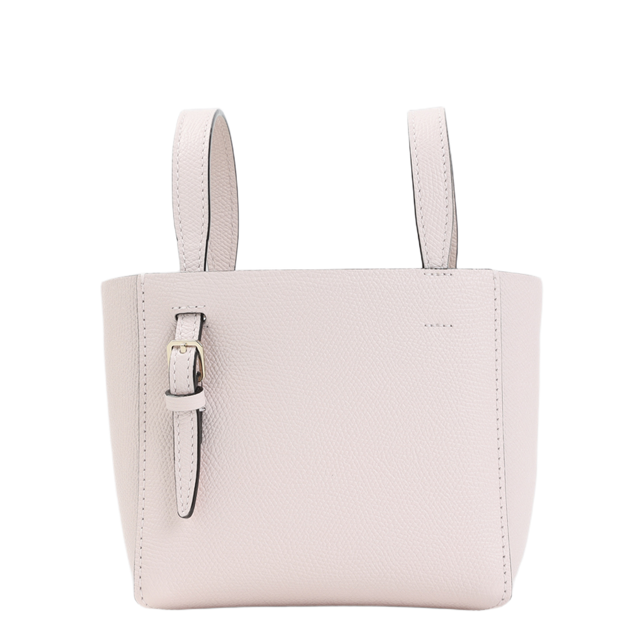 Micro Leather Bucket Bag Pink - Image 4