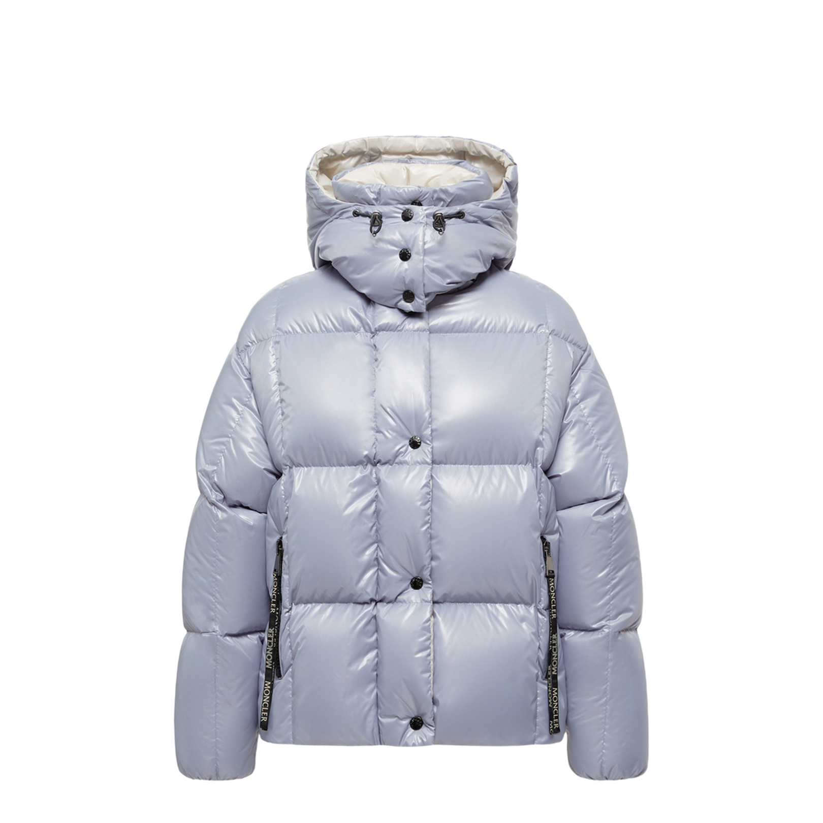 Light Blue Parana Hooded Short Down Jacket - Image 1