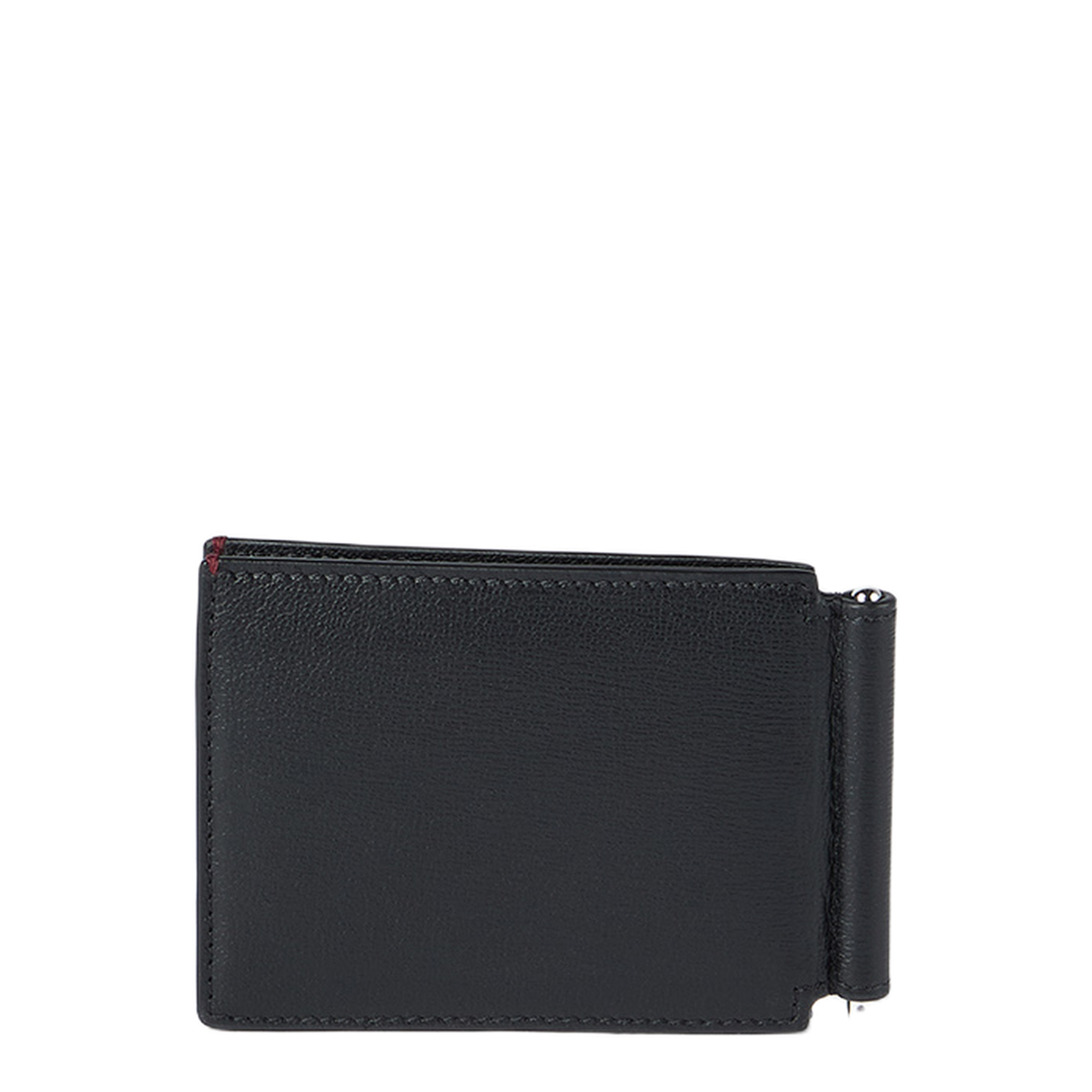 Grained Leather Money Clip Wallet - Image 2