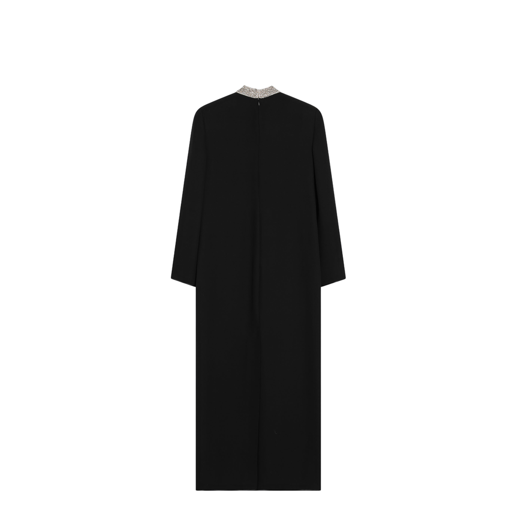 Black Silk Cady Couture Dress - Image 2