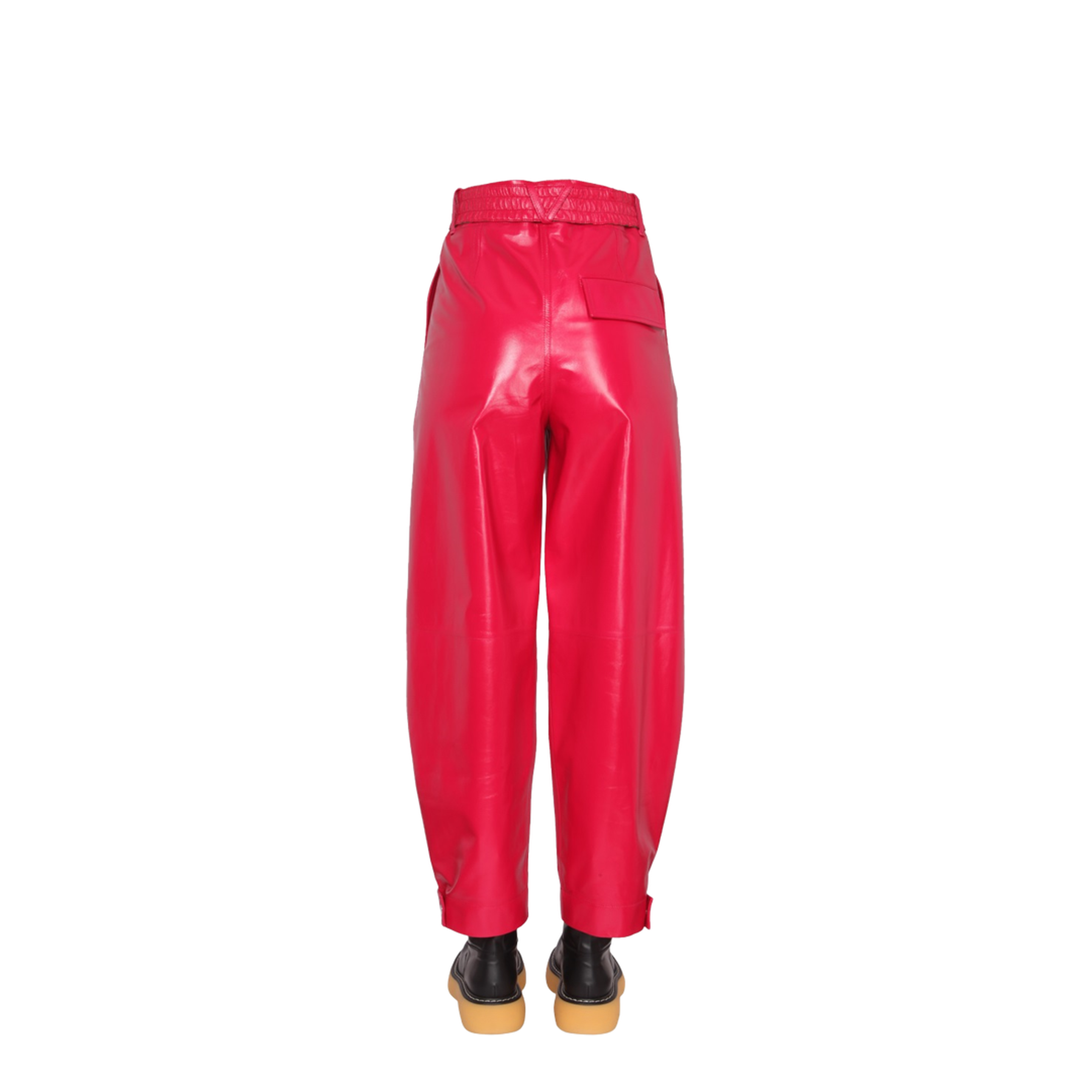 Cropped Leather Pants - Image 4