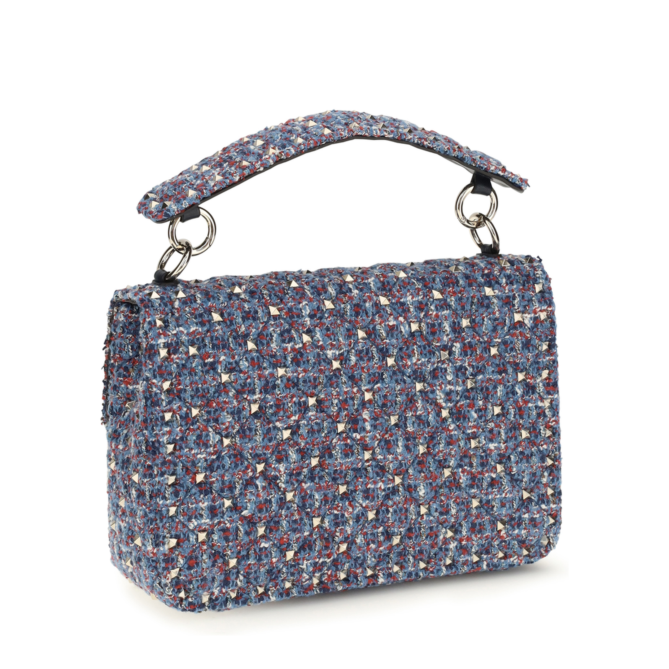 Rockstud Spike Tweed Handbag - Image 3