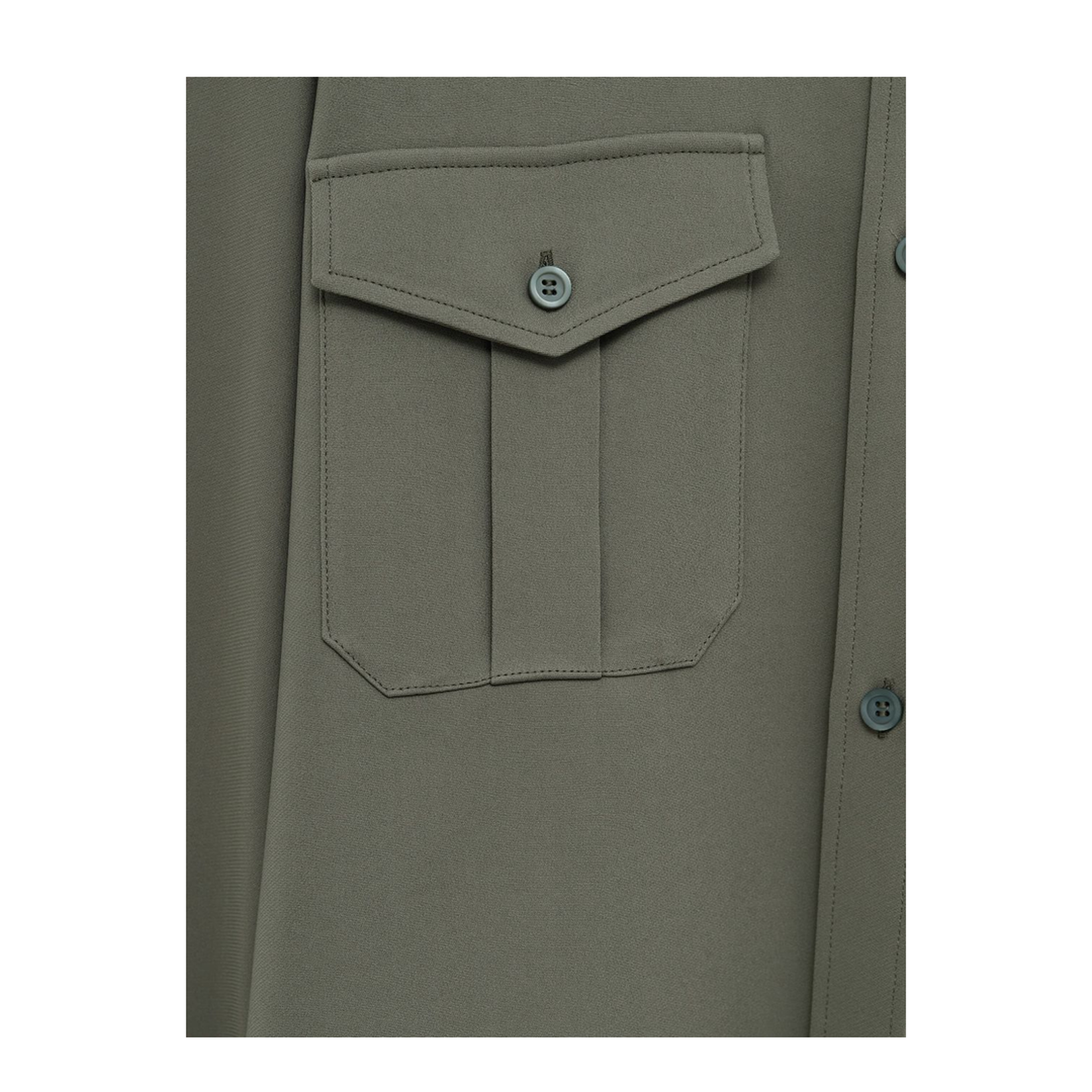 Shirt in Viscose Blend Green - Image 2