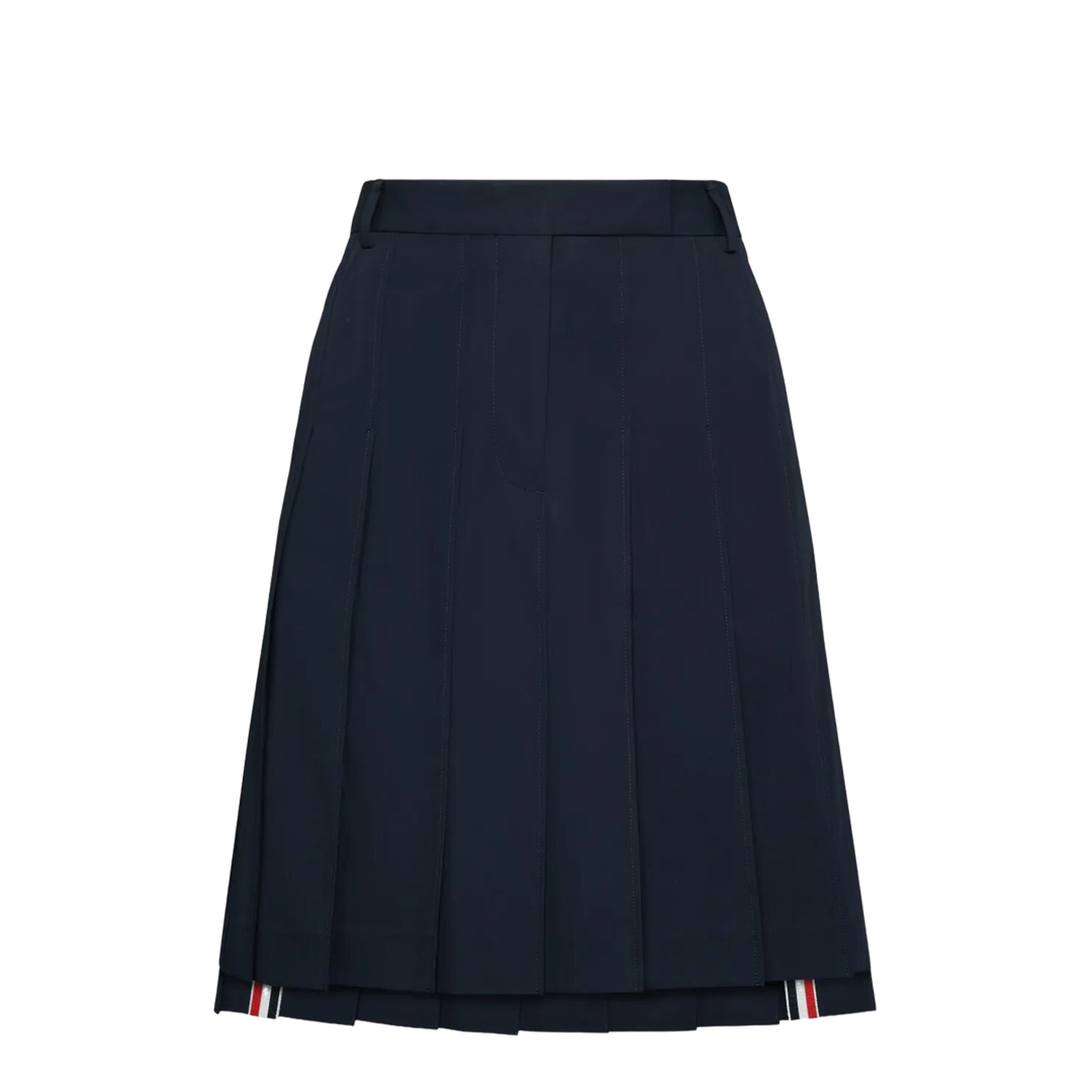 Pleated Wool Midi Skirt - Image 1