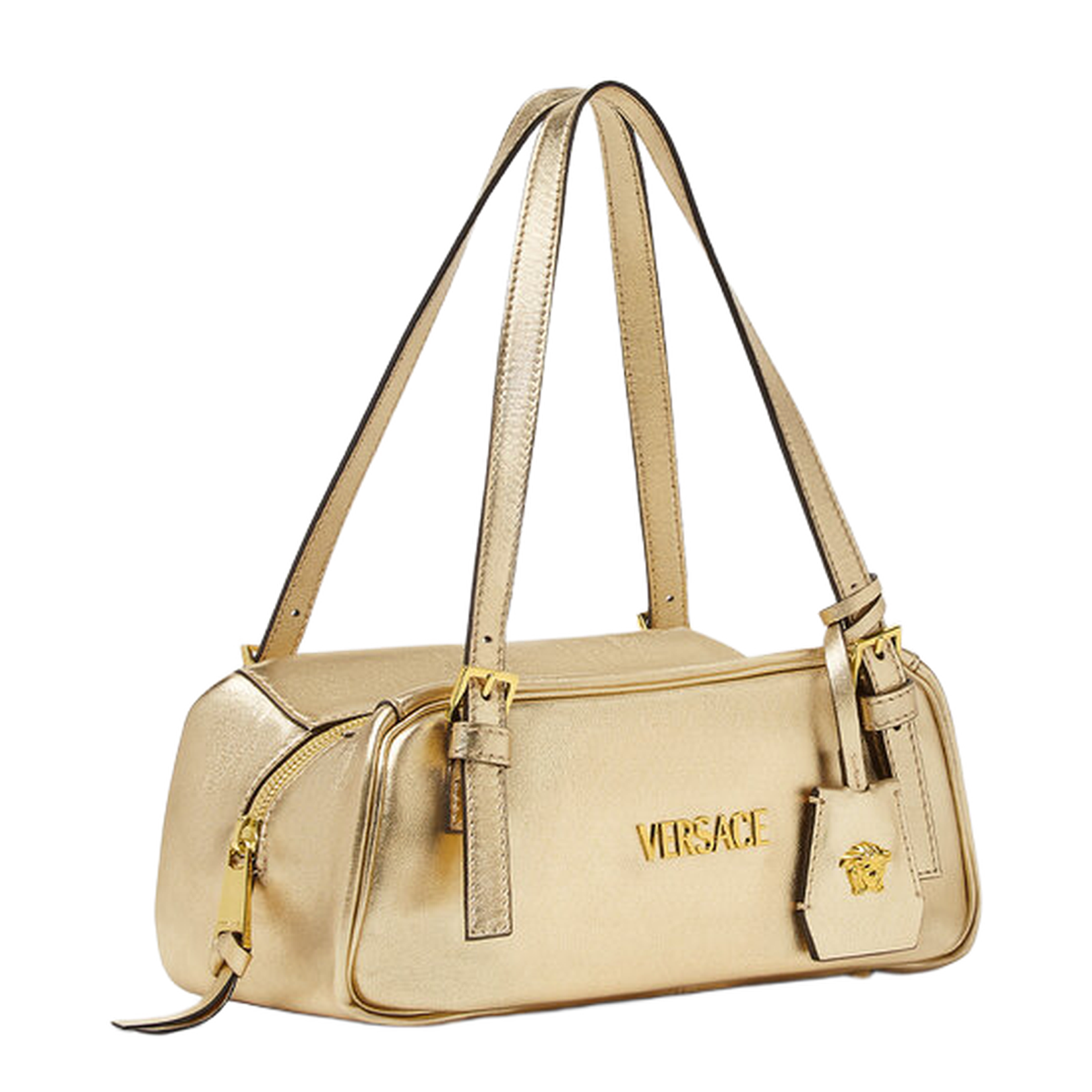 Gold-Tone Metallic Bag - Image 2