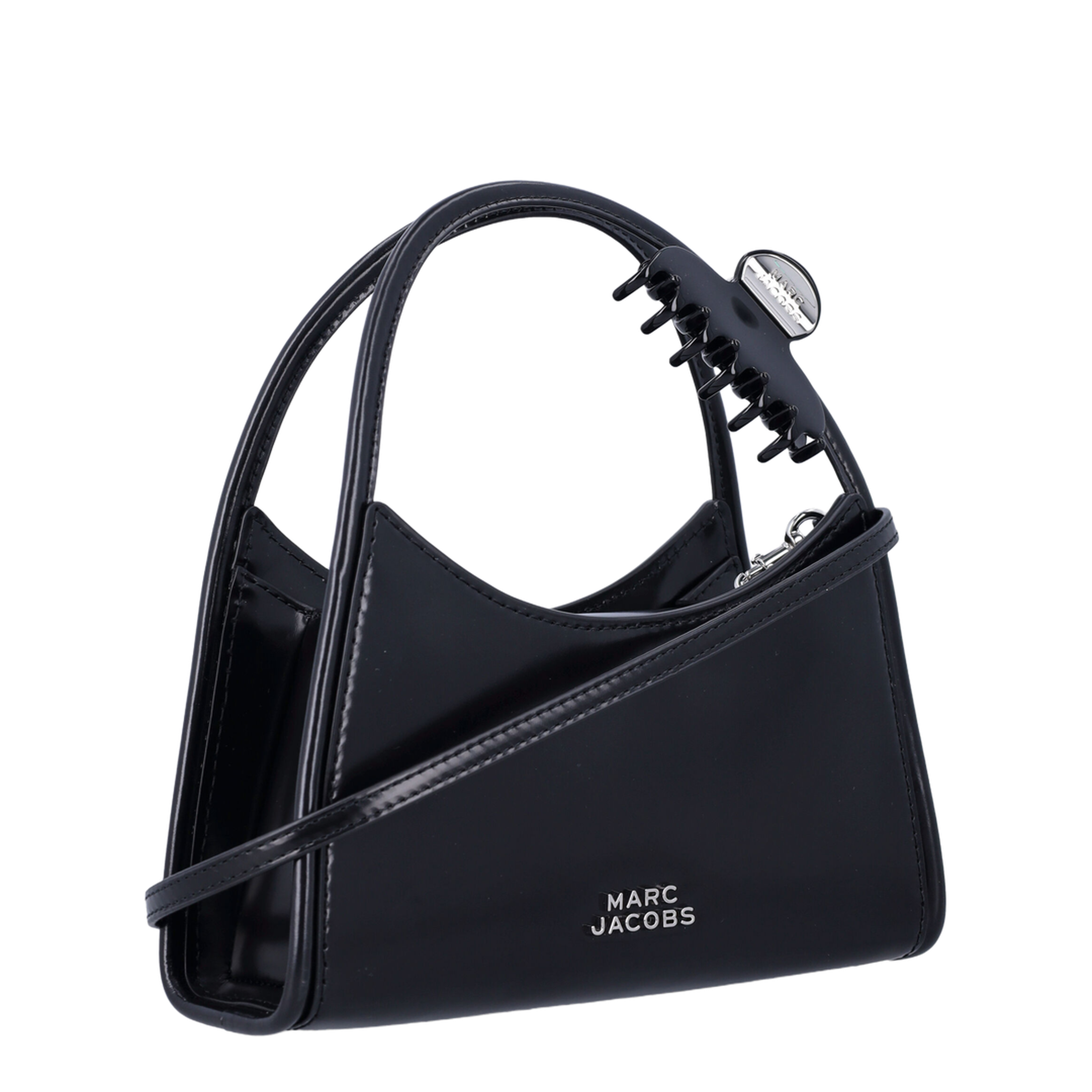 Glam Claw Calfskin Crossbody - Black - Image 2