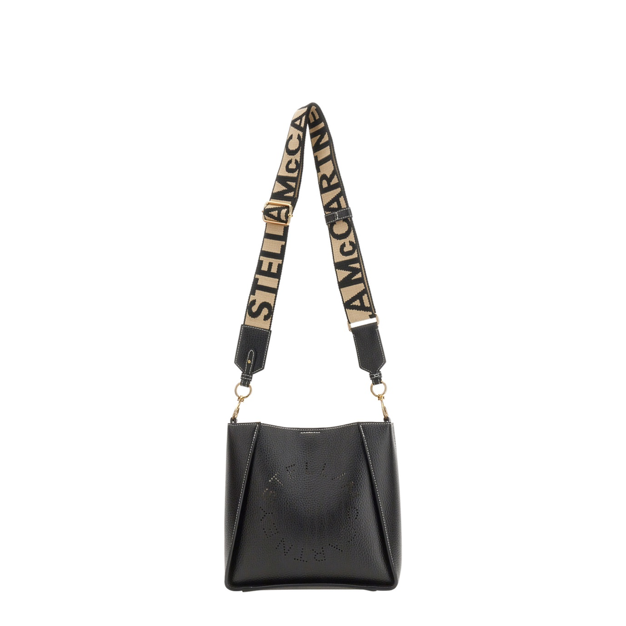 Eco Leather Shoulder Bag - Black - Image 1