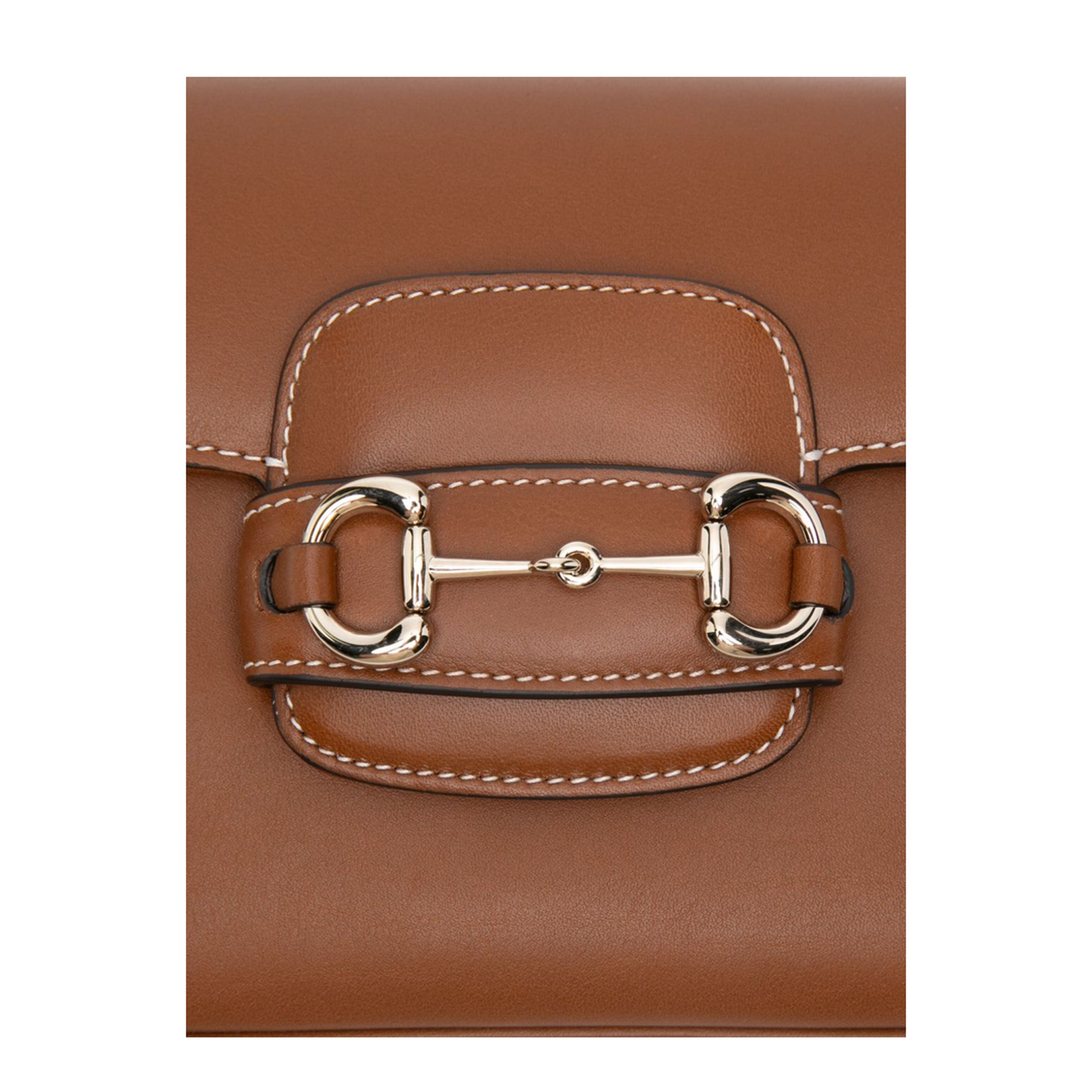 Horsebit 1955 Soft Small Shoulder Bag in Brown Leather - Image 2