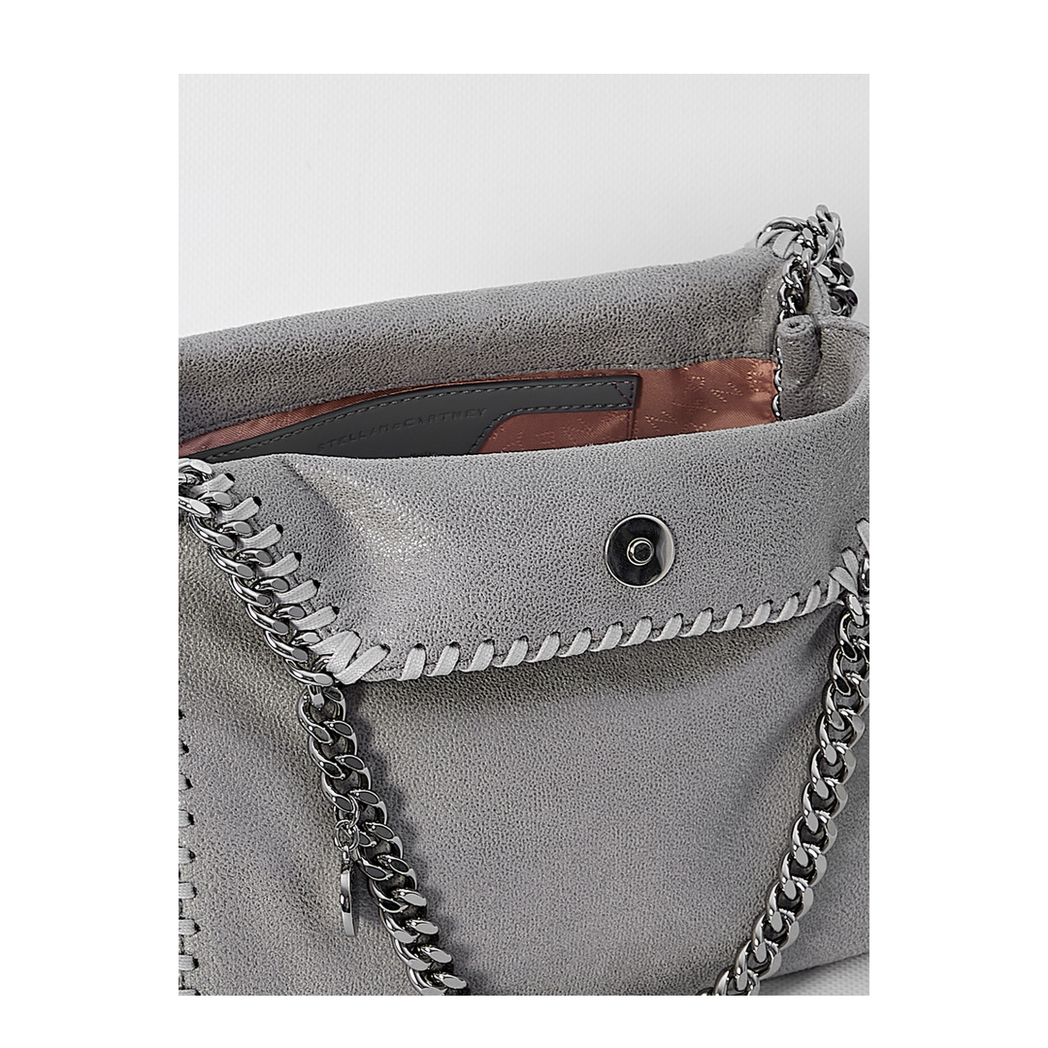 Falabella Mini Shaggy Deer Tote - Grey - Image 4