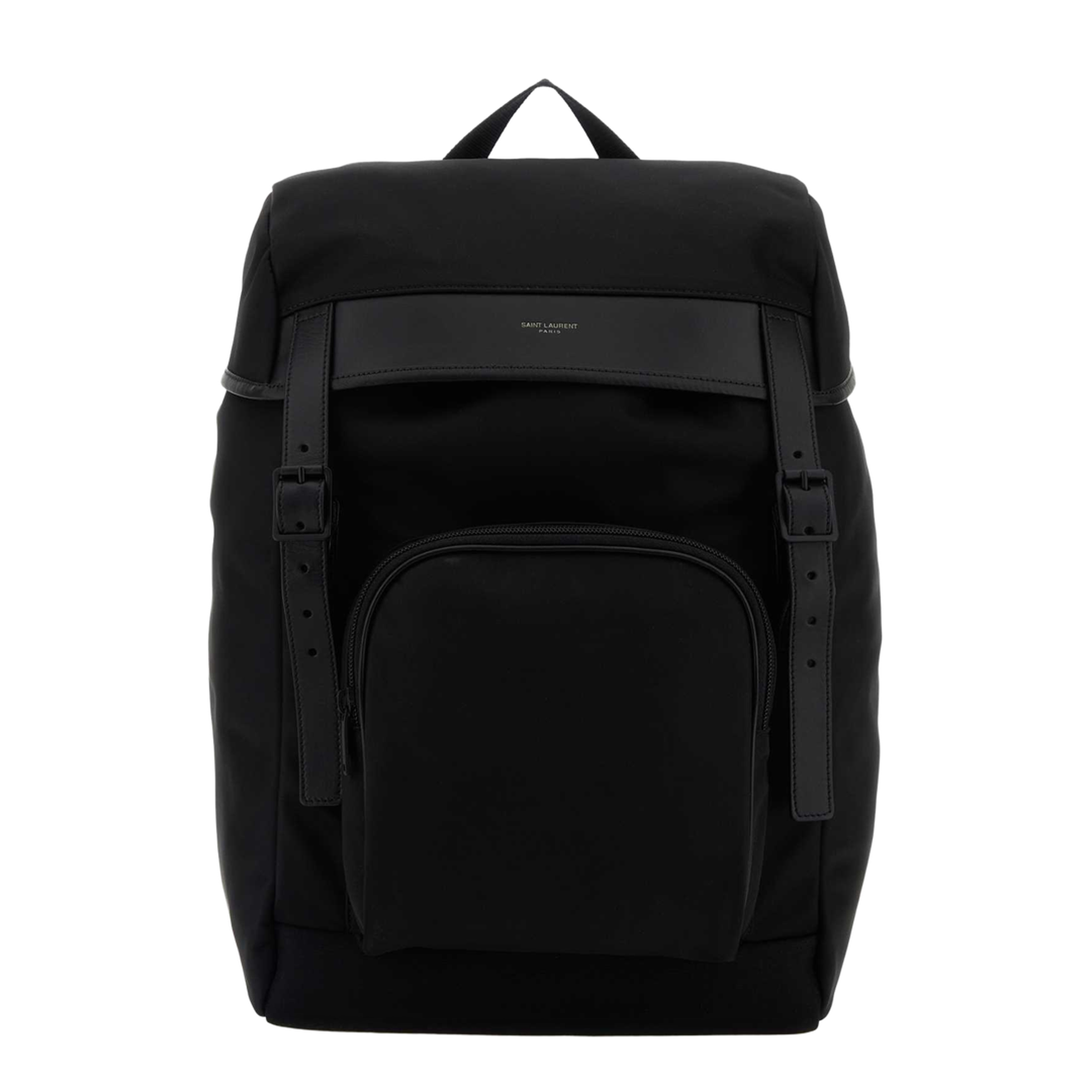 City Backpack in Nylon Canvas and Leather - Image 2