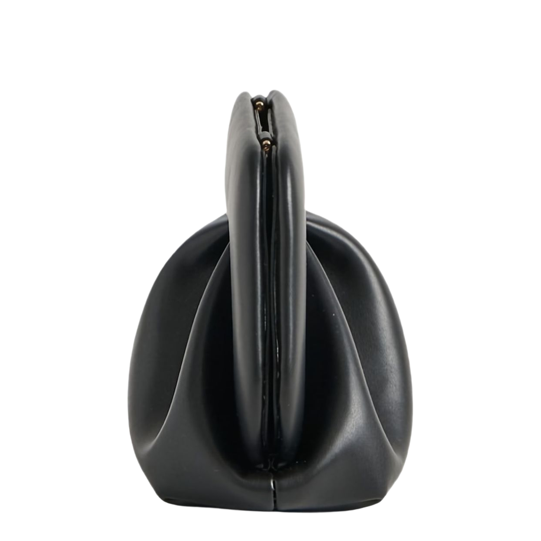 Bios Small Vegan Fabric Clutch Bag - Jet Black - Image 4