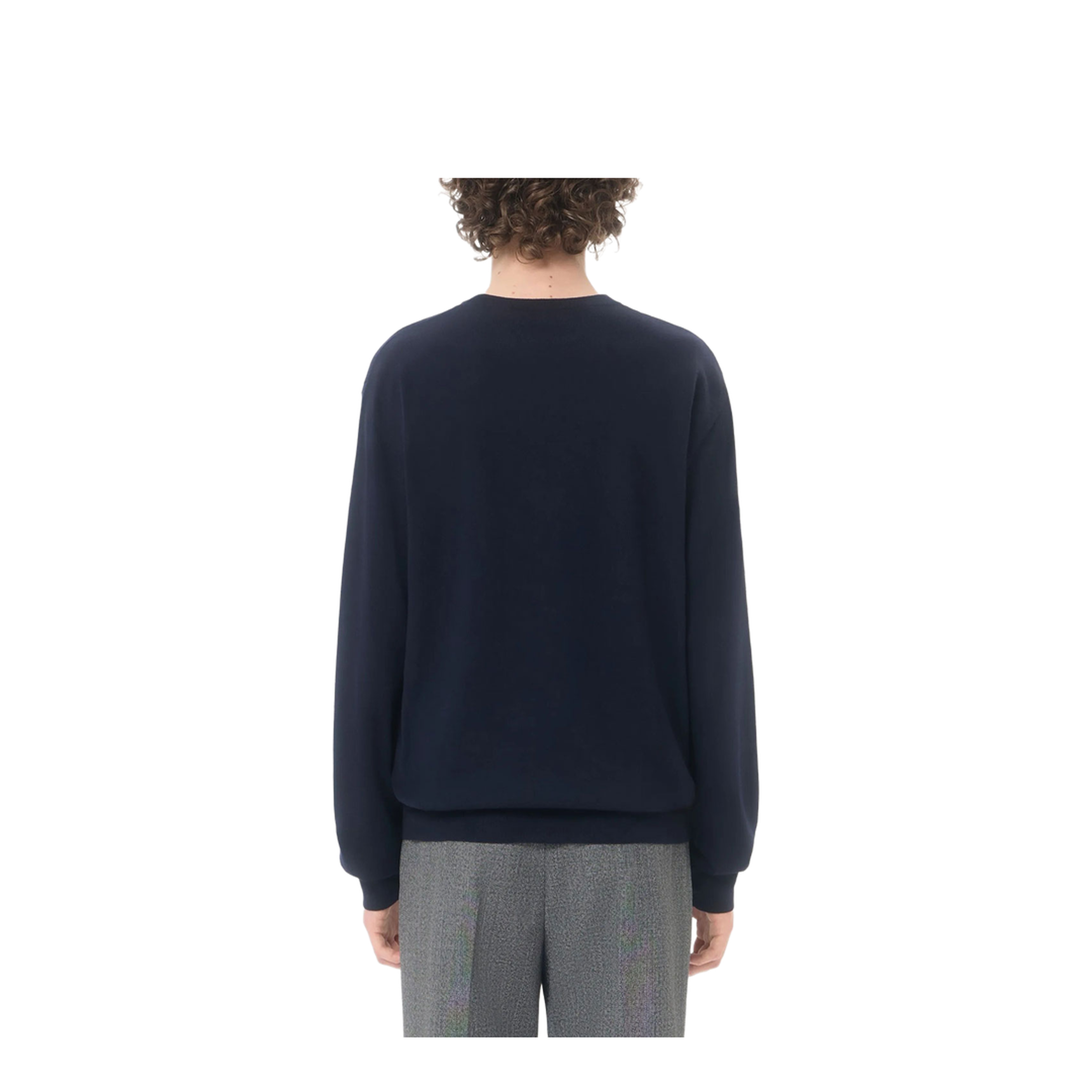 Wool Jumper with Vlogo Embroidery - Image 11
