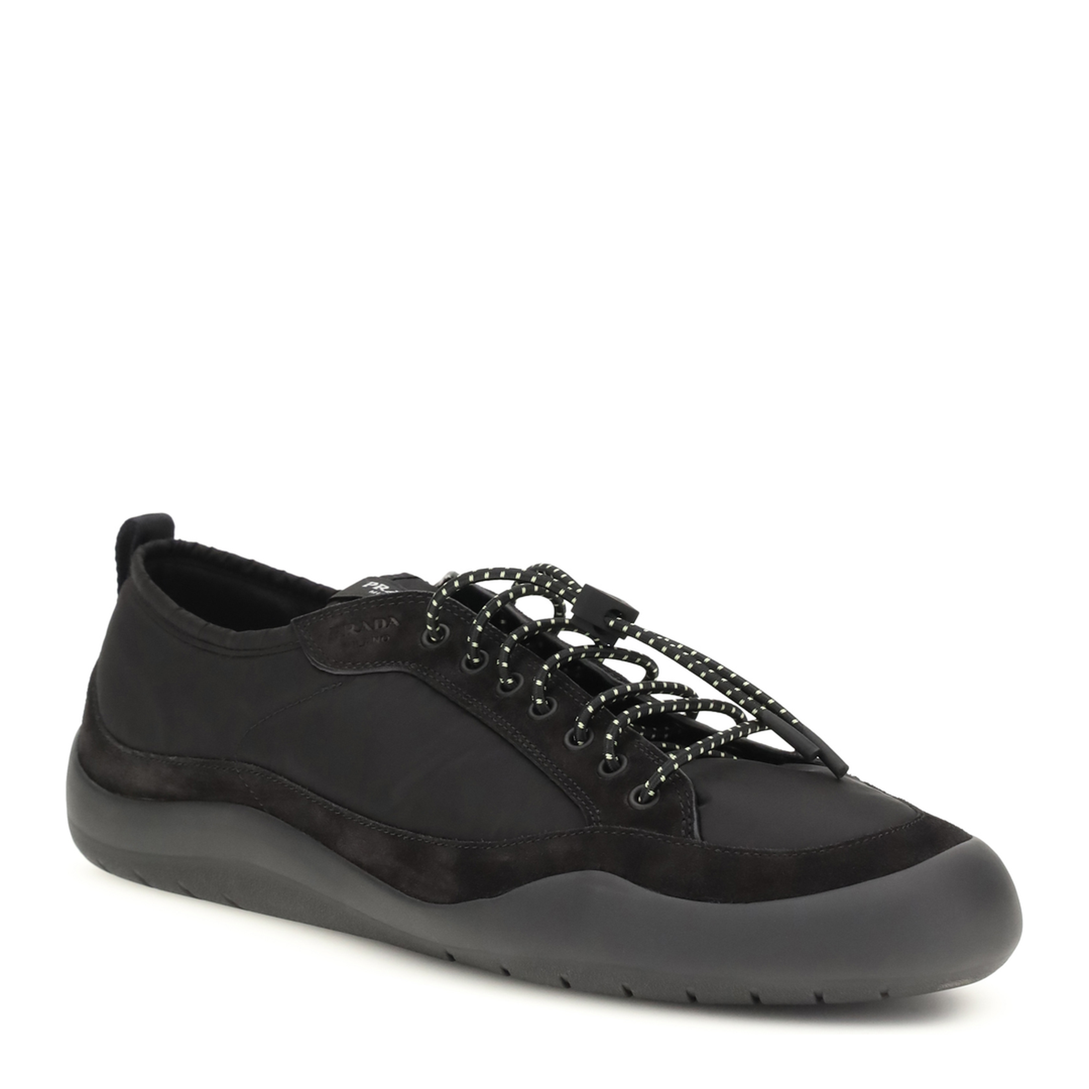 Leather and Fabric Sneakers - Image 2