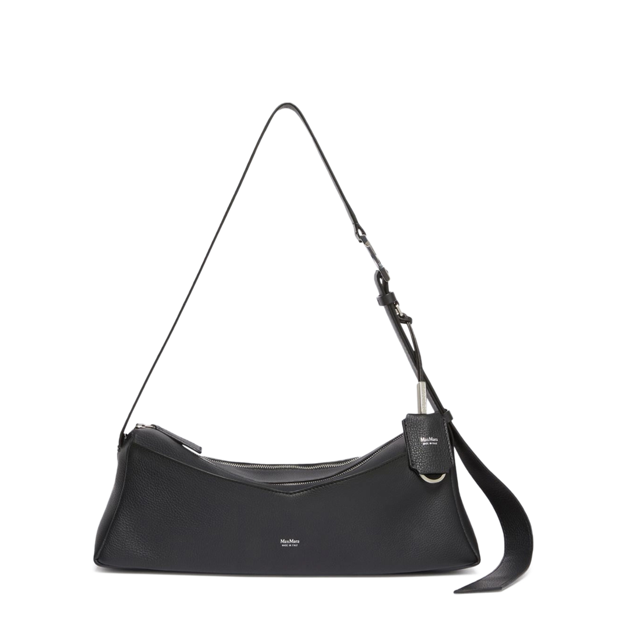 Skipper Medium Calfskin Shoulder Bag - Black - Image 1