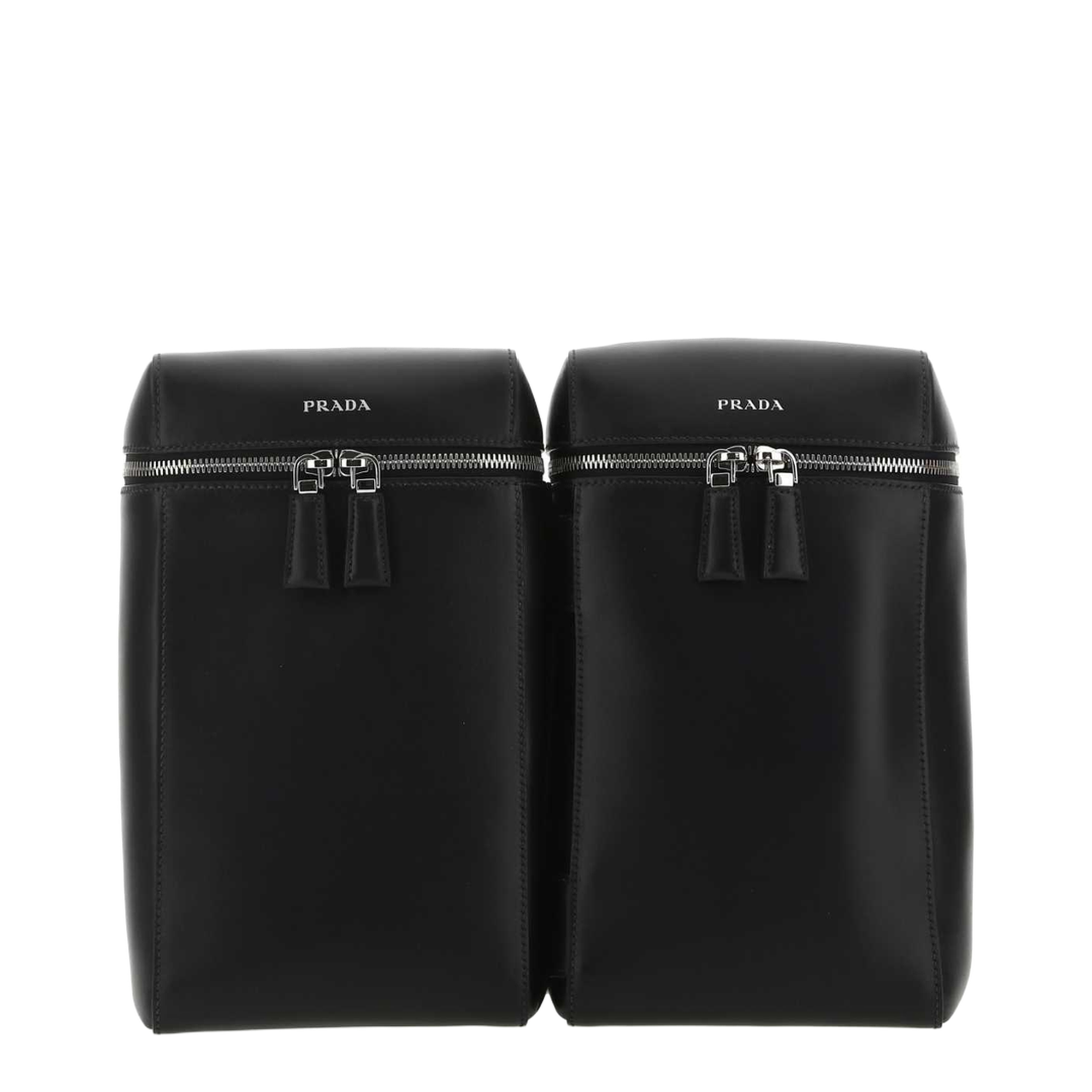 Medium Leather Backpack - Black - Image 1