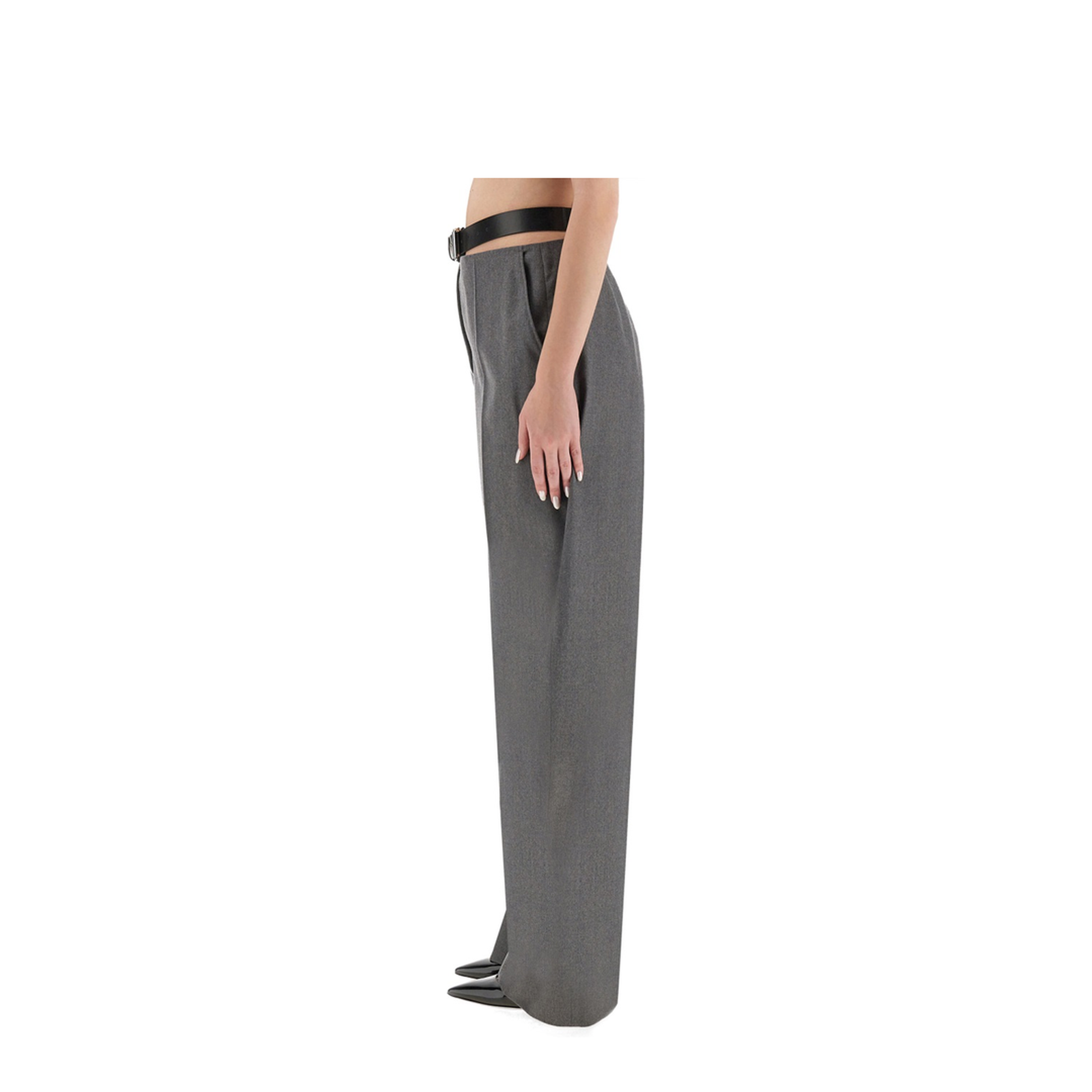 Flannel Pants with Belt - Image 3