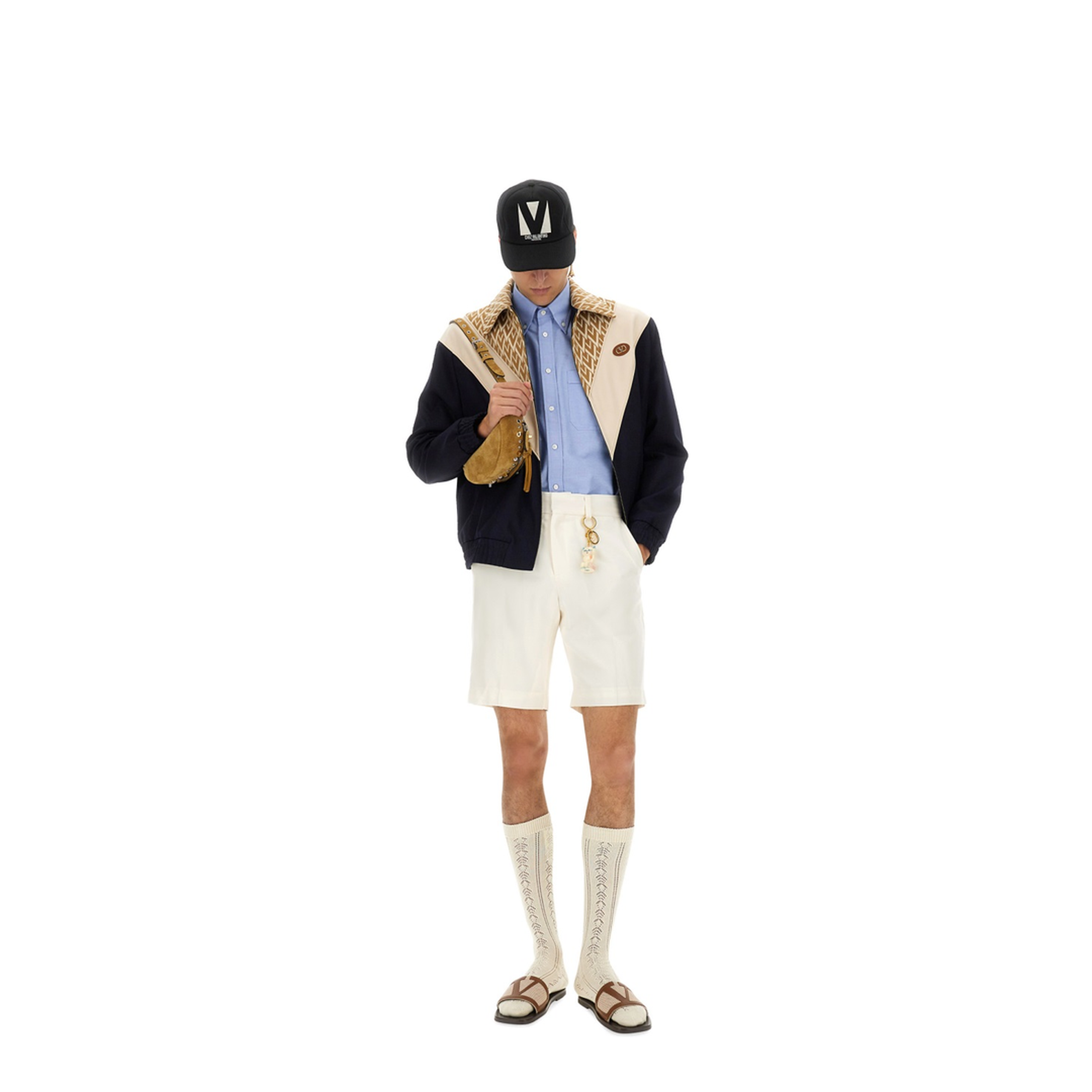 Wool Bomber Jacket with Print TOUTE LA V - Image 2