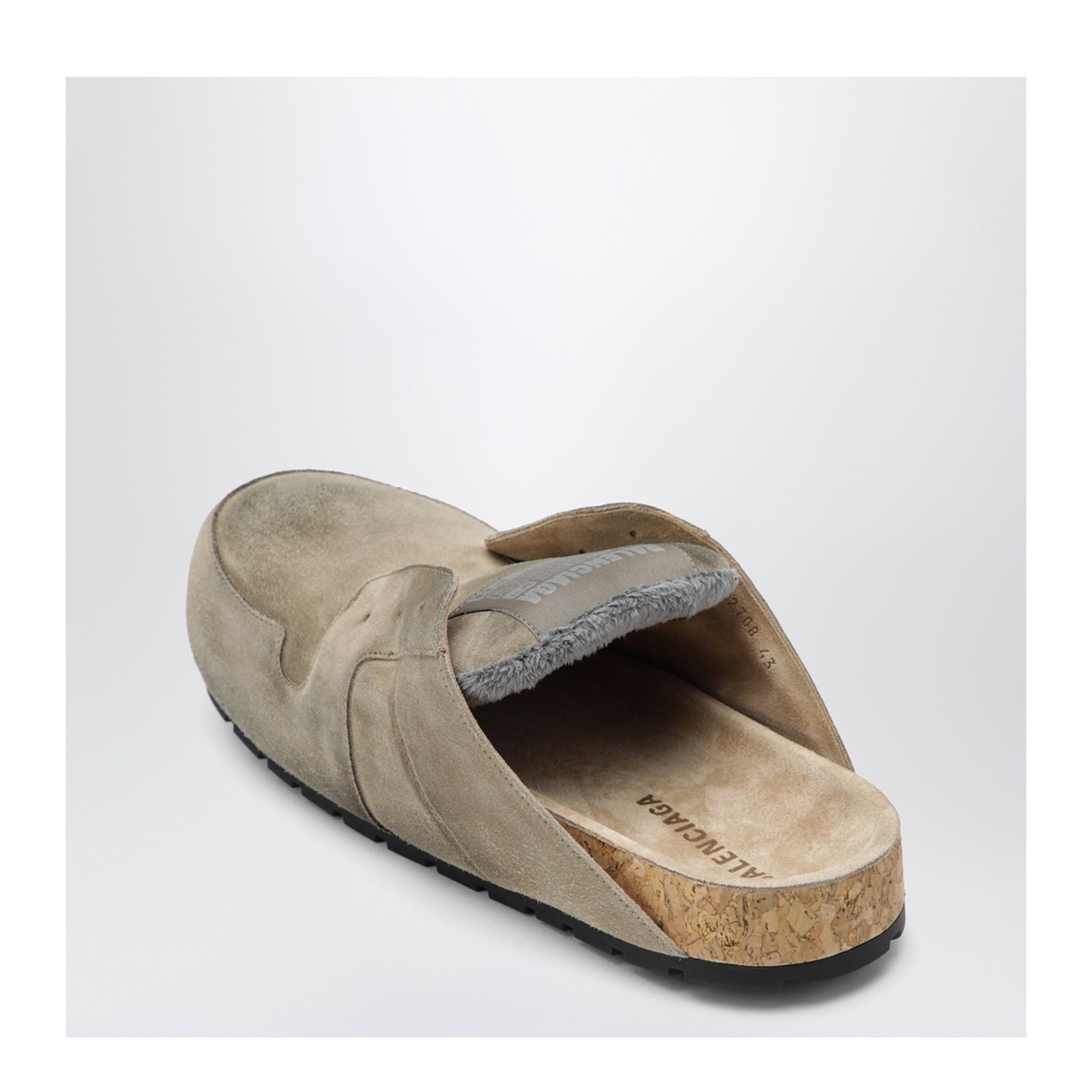 Dumbo Sabot in Distressed Suede Calfskin - Image 2