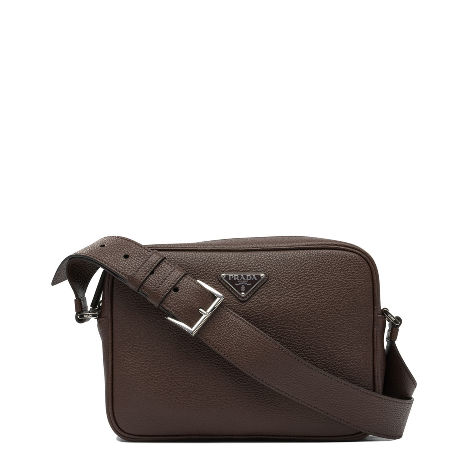 Leather Crossbody Bag Brown - Image 1