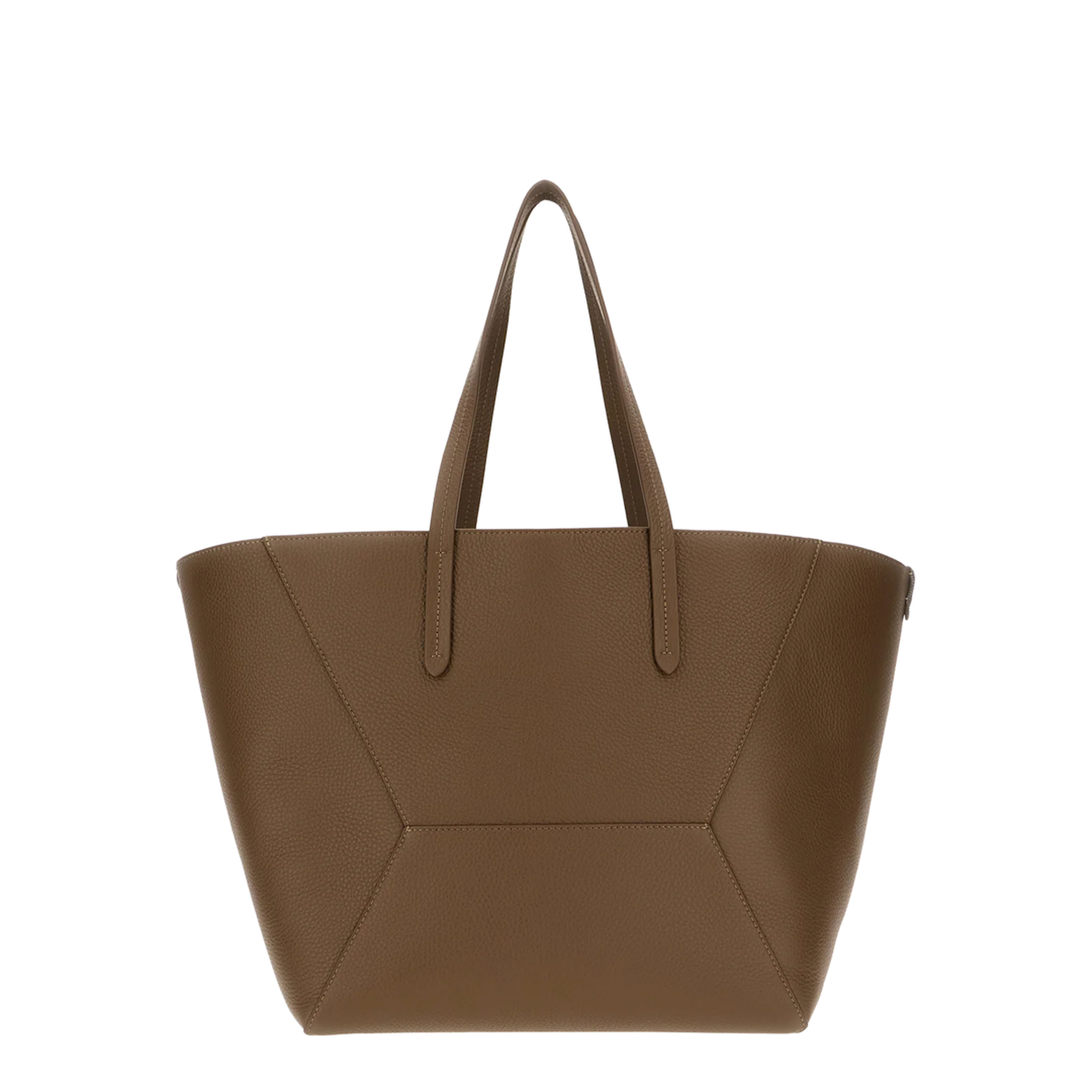 Duo Tote Bag in Grainy Leather - Image 3