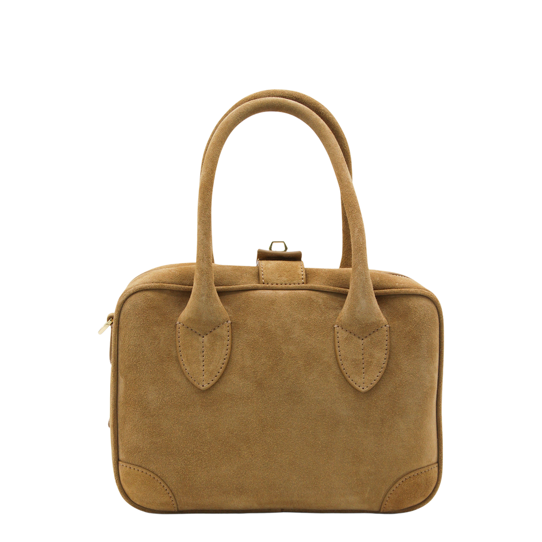 Vita Calf Suede Tote - Camel - Image 6