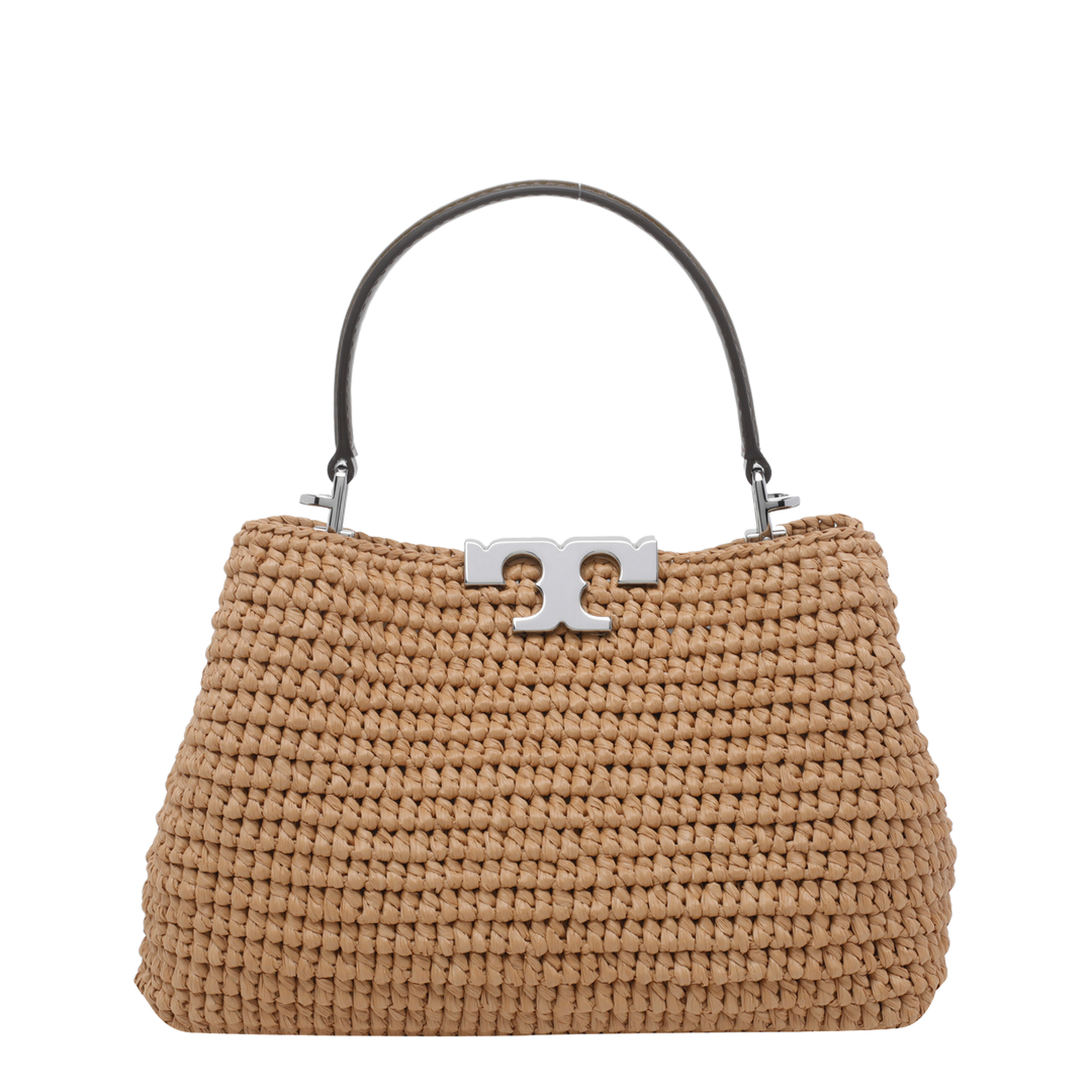 Eleanor Mini Raffia Satchel - Honeycomb - Image 1