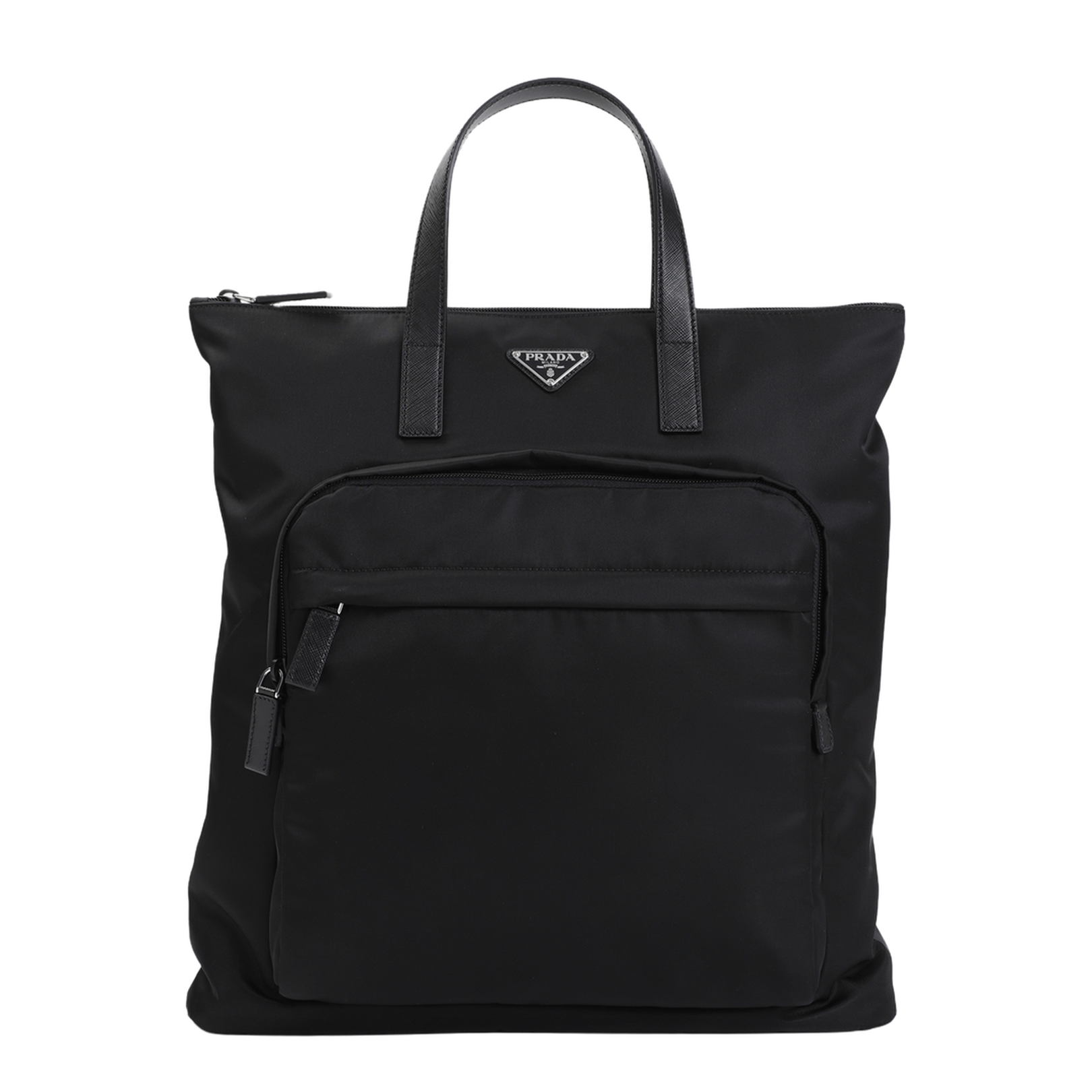 Re-Nylon and Saffiano Leather Tote Bag - Image 3