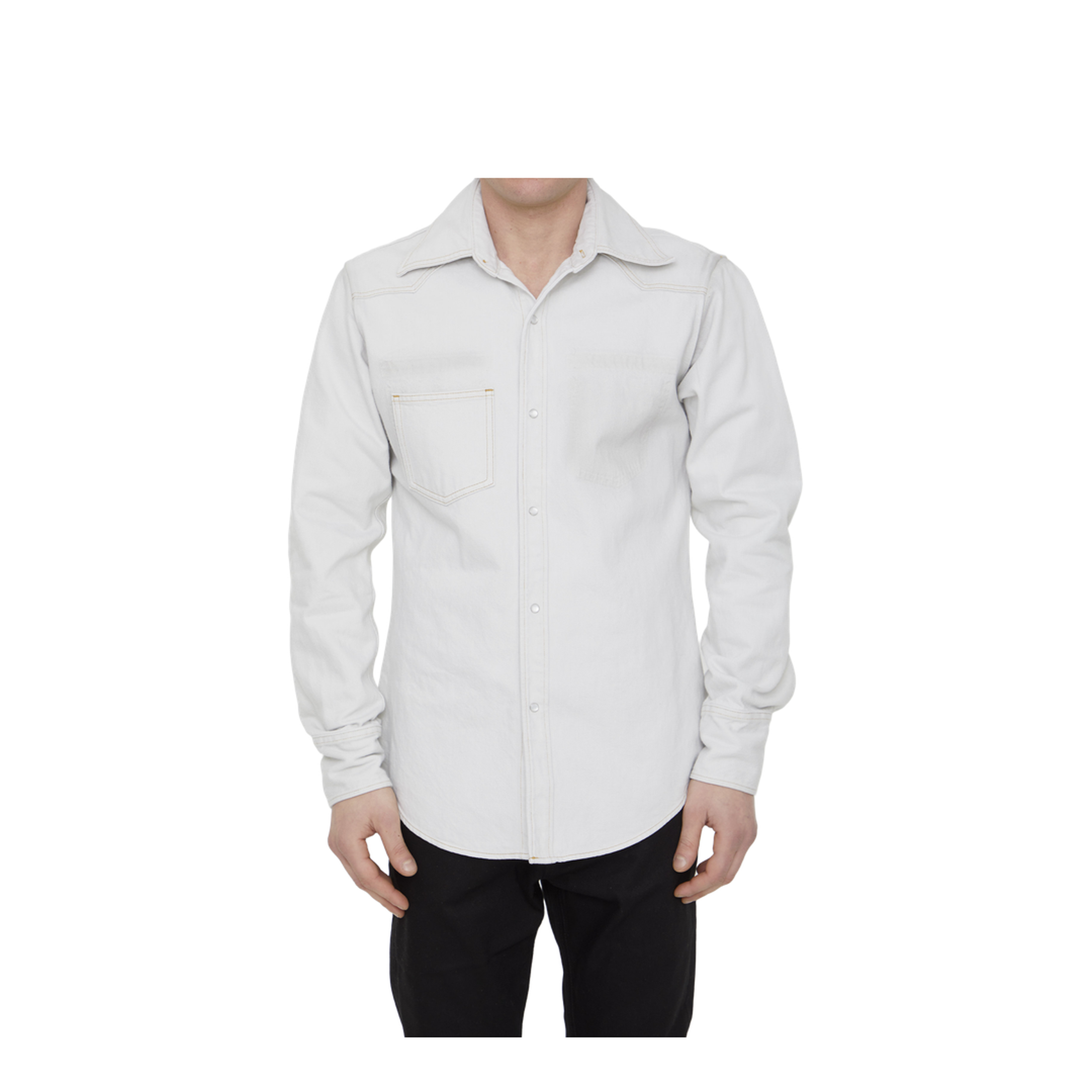 Cotton Denim Shirt - Image 1