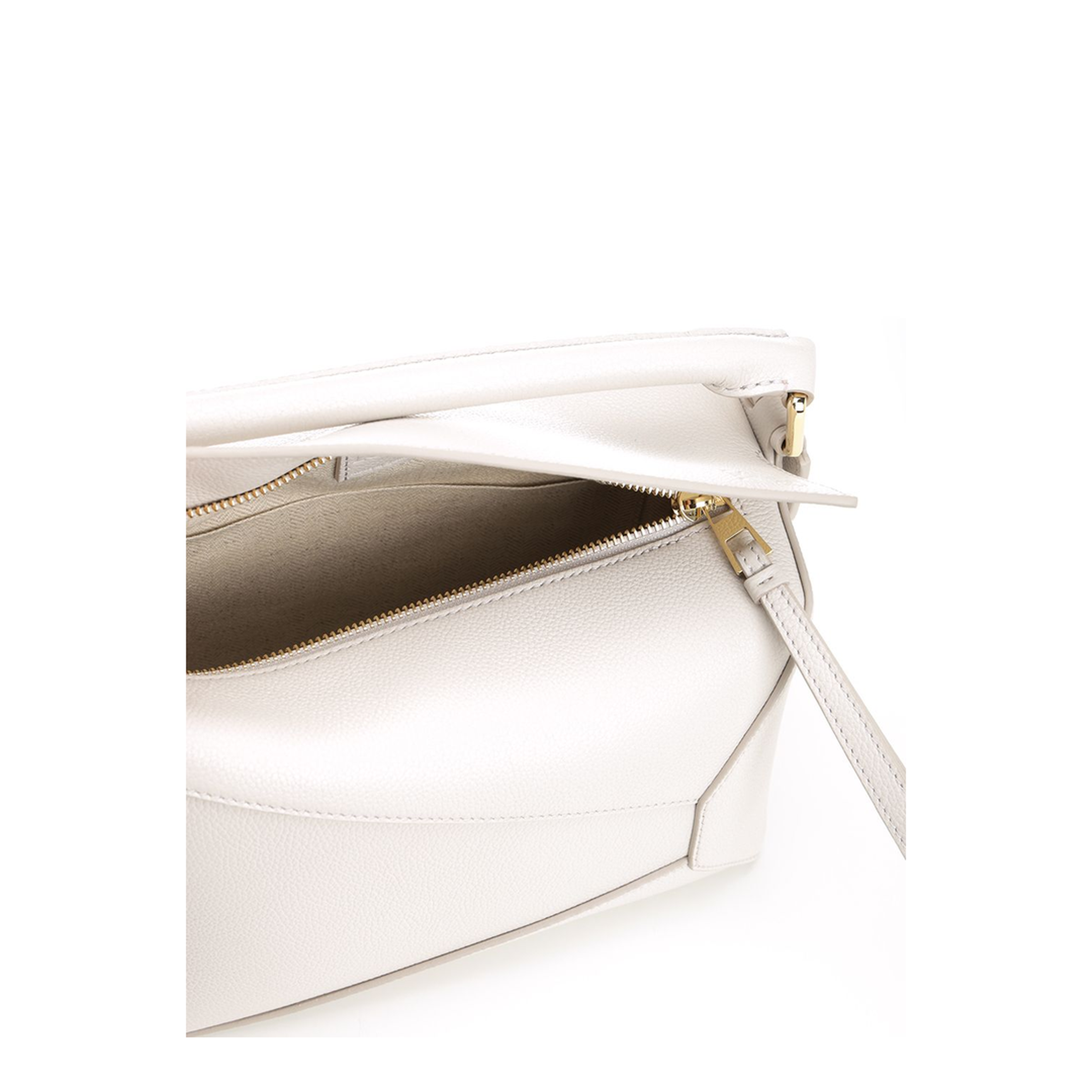 Puzzle Small Calfskin Shoulder Bags - Light Ghost - Image 5