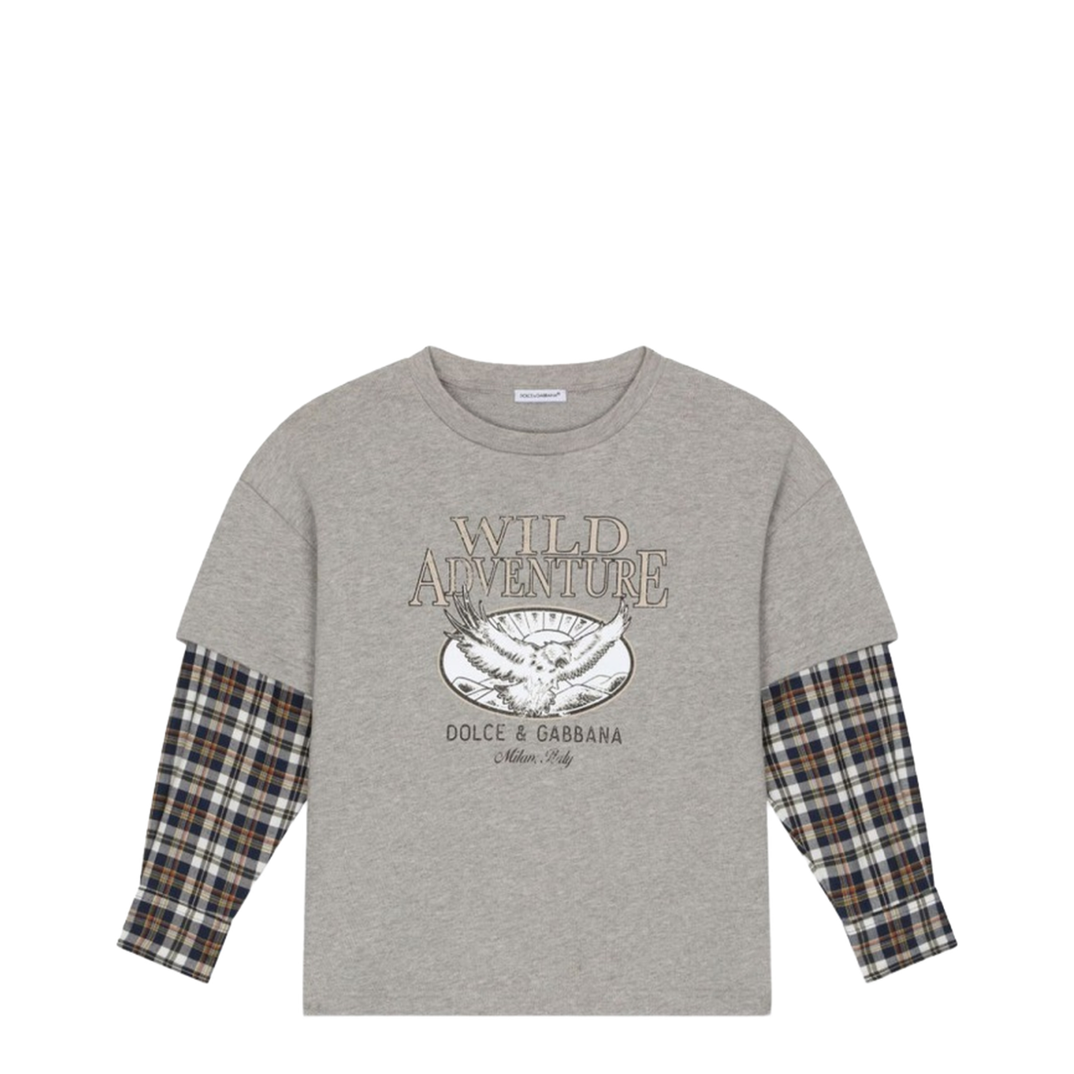 T-Shirt Prairie Sleeves Checks - Image 1