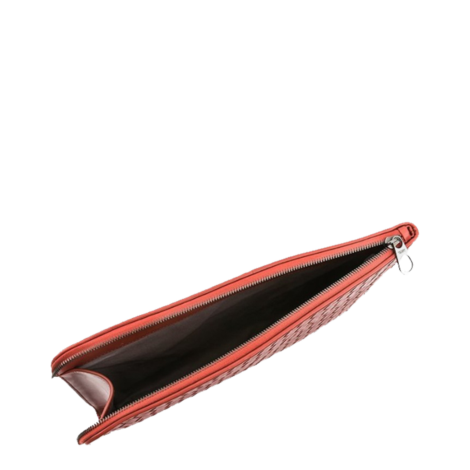 Intrecciato Leather Clutch Bags - Burgundy - Image 5