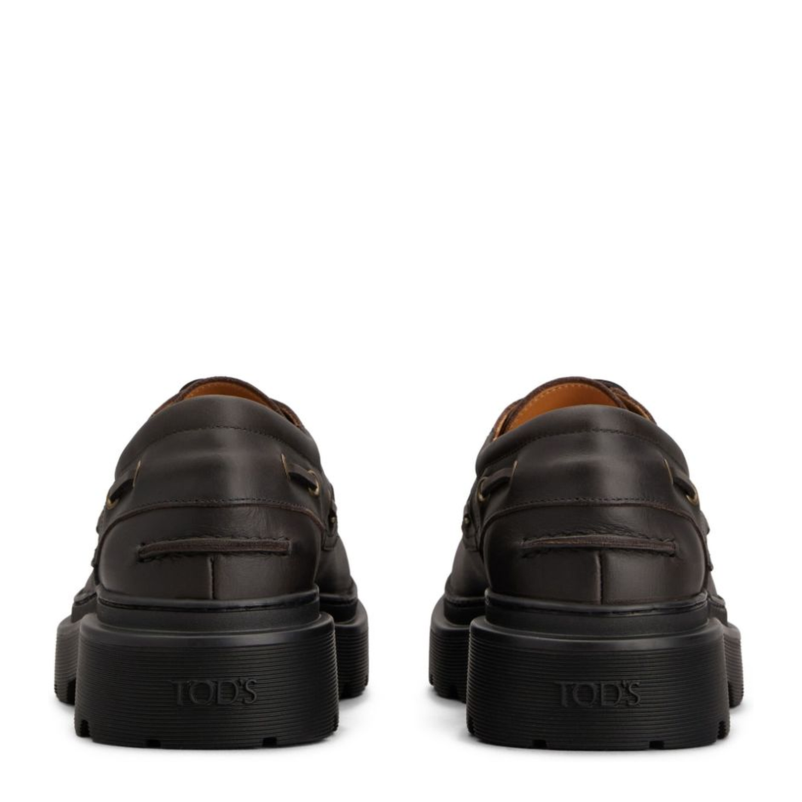 Coffee Brown Front Button Fastening Moc Stitching - Image 2